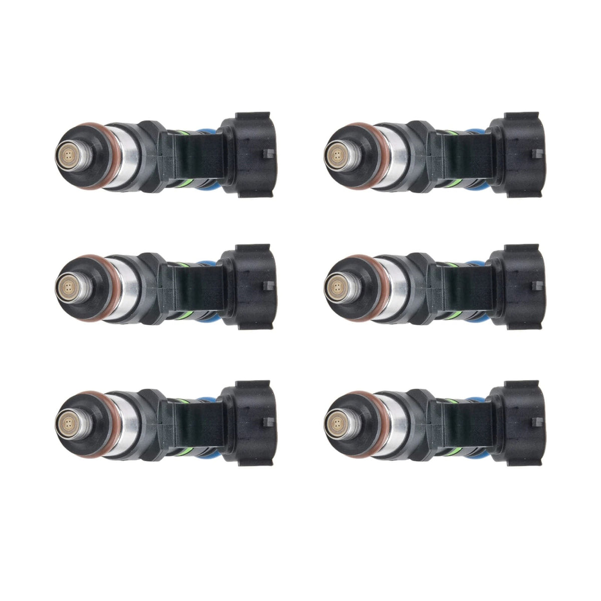 6 inyectores de combustible para Nissan Murano 2003-2004 y Quest 2004-2009 (número de pieza 16600-7y000)