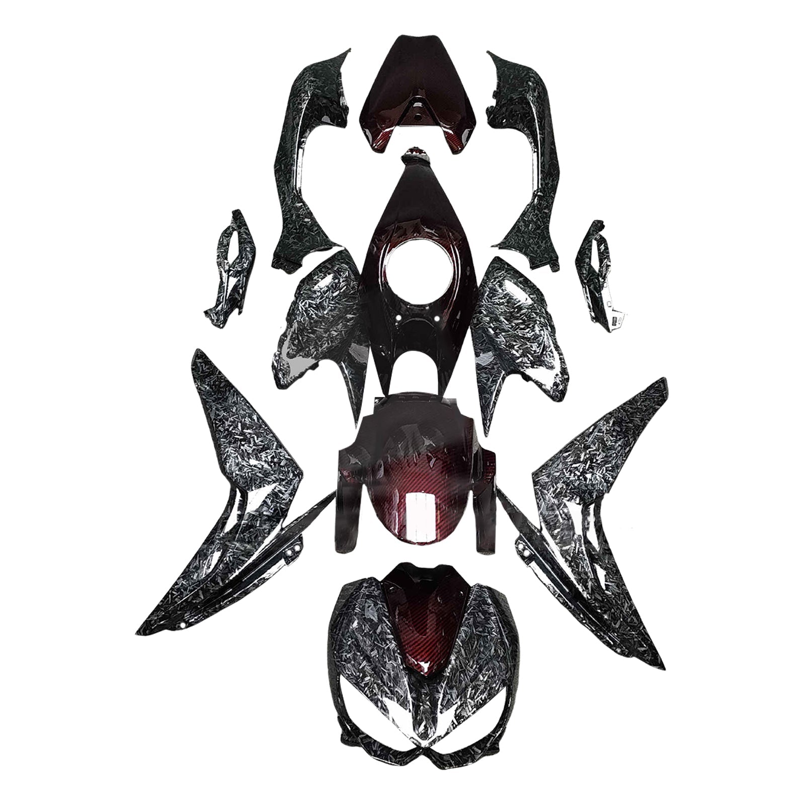 Kit de carénage par injection, carrosserie en plastique ABS pour Kawasaki Z1000 2014-2017