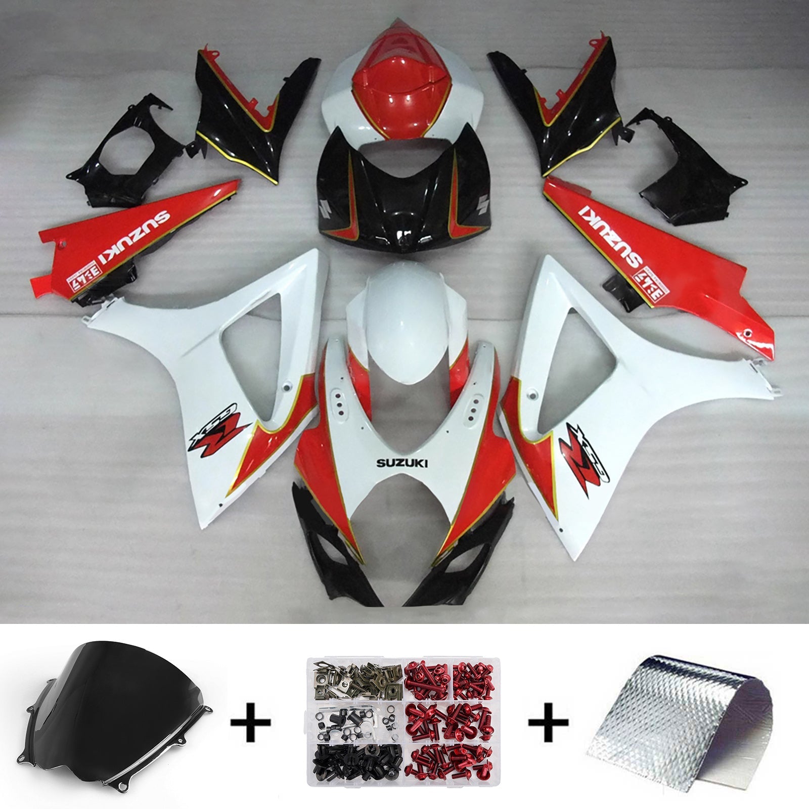 Komplet oklepa z vbrizgano ABS plastiko za Suzuki GSXR1000 2007-2008 K7