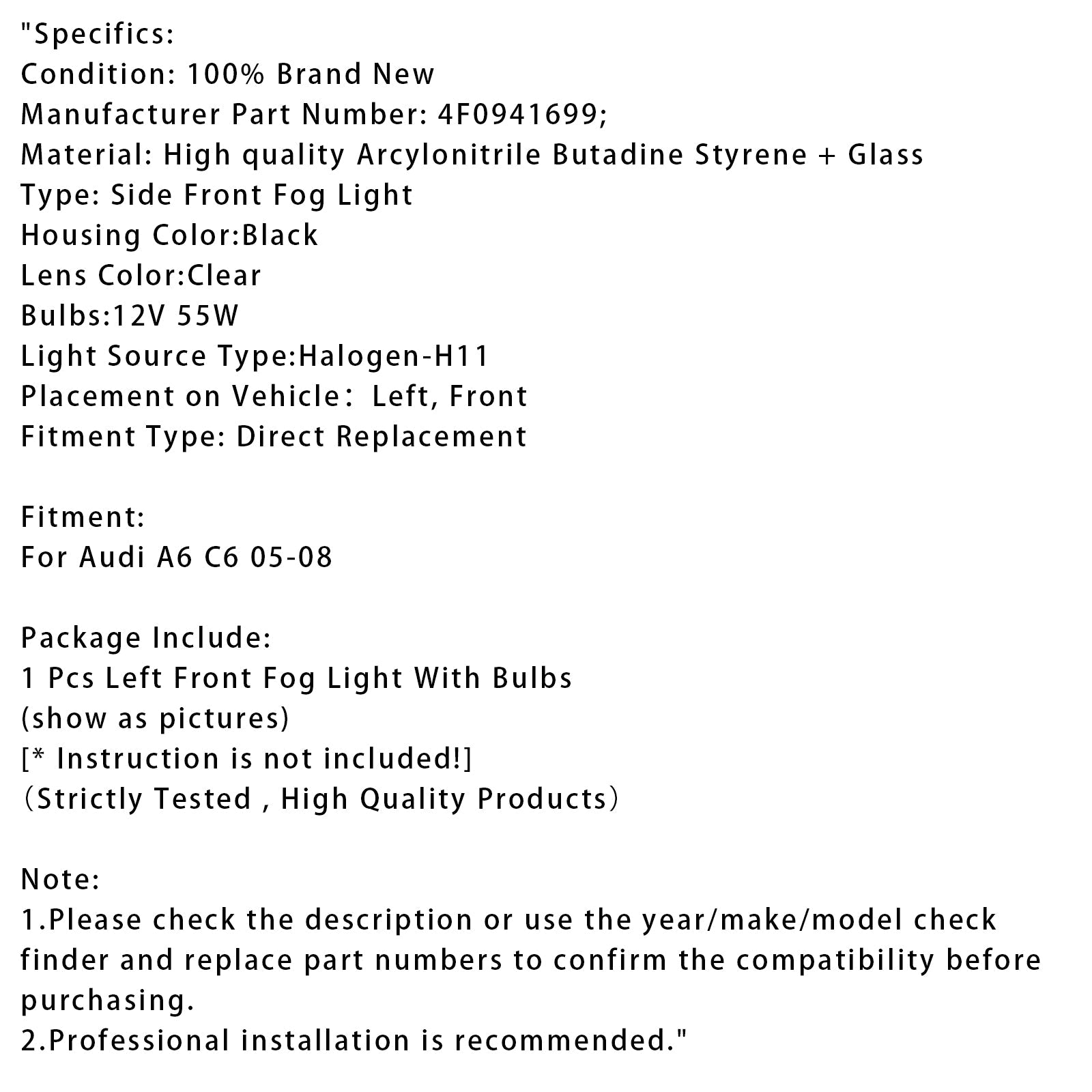 Palonsumuista ennen lähdettyään Audi A6 C6: lle (2005, 2006, 2007 ja 2008)