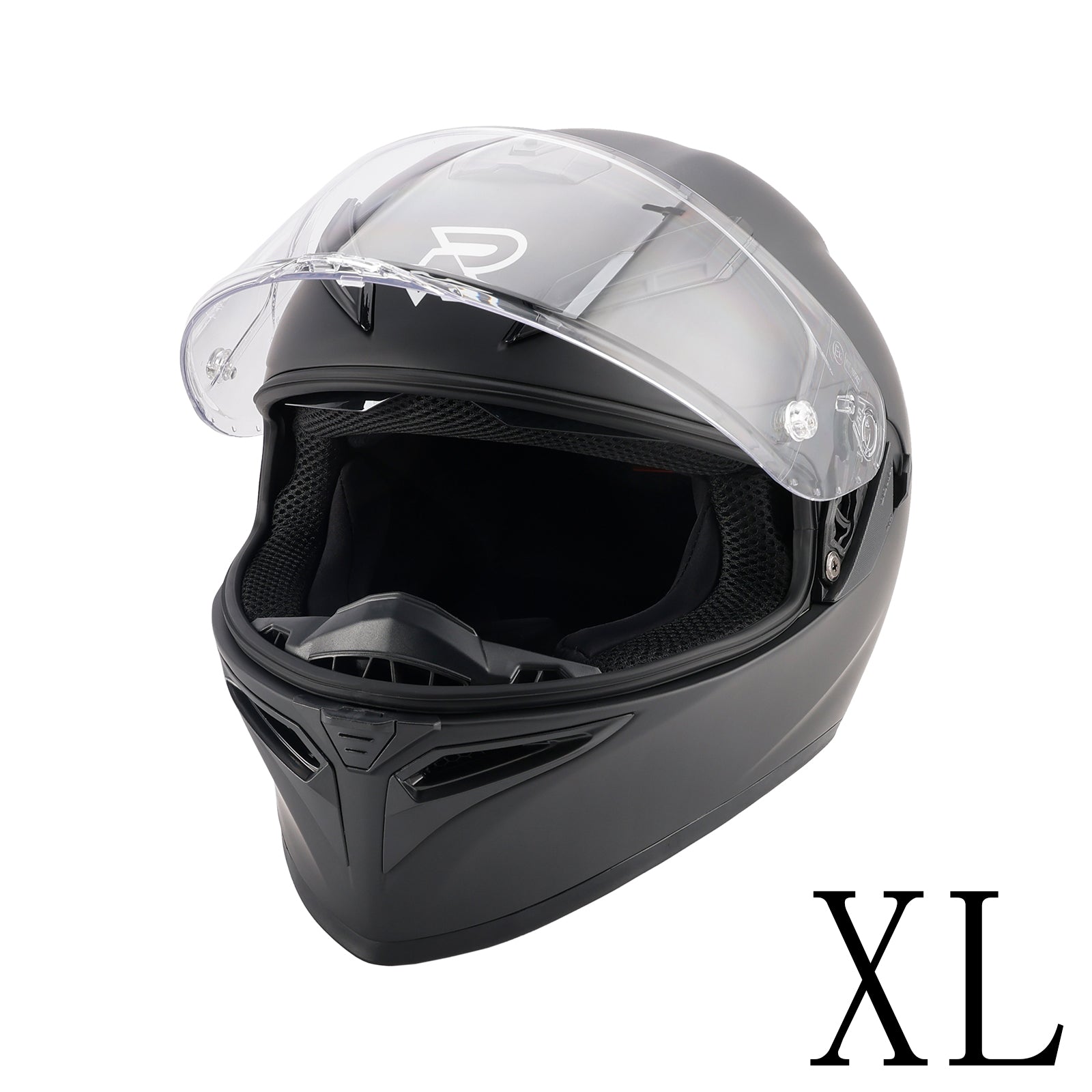 Casque moto intégral DOT pour adulte, orange et noir mat