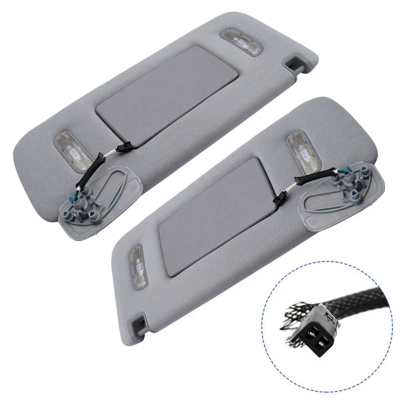 Levi in ​​desni sivi sončni vizir (2 sobi) 22870346 23459643 za Nissan Altima 2013-2018