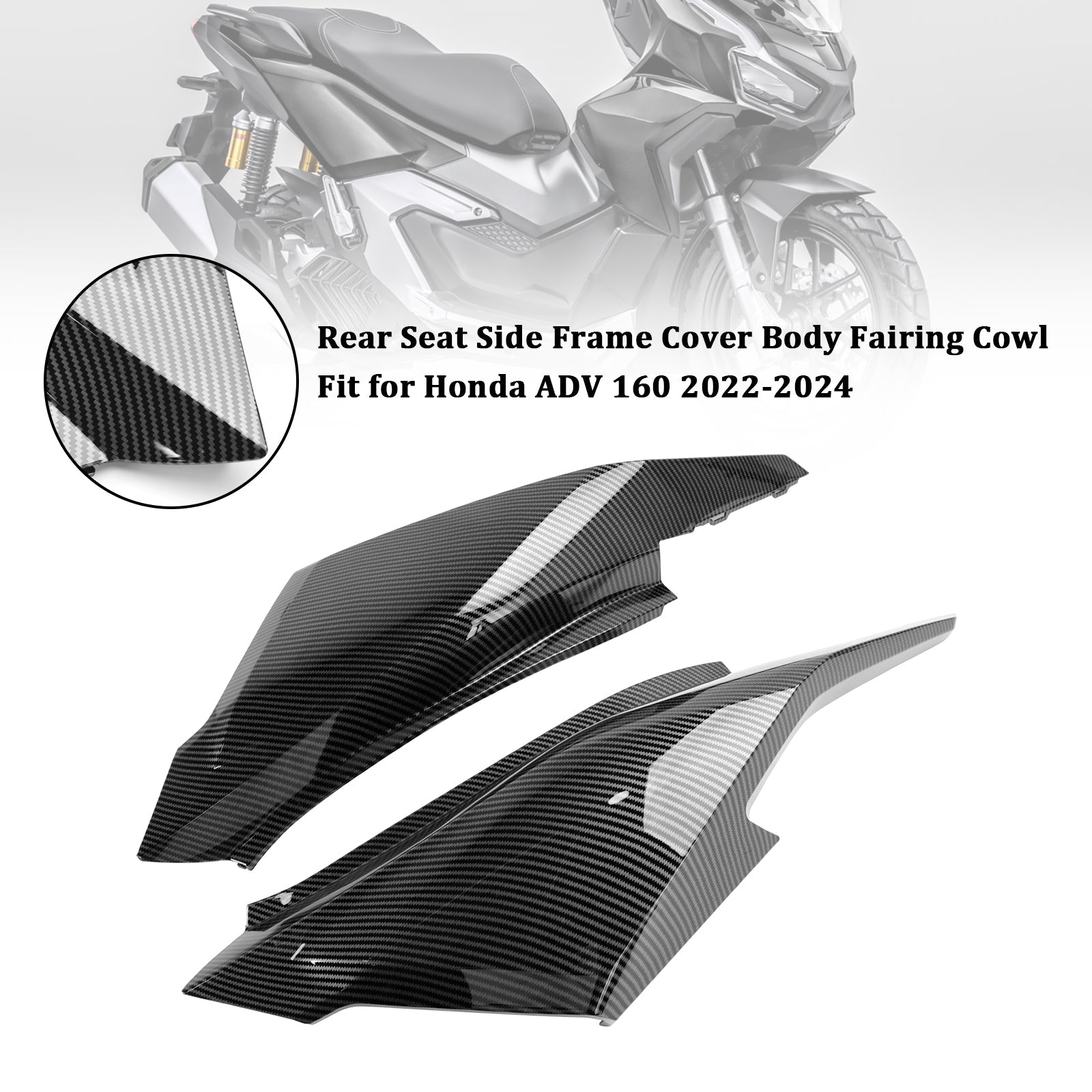 2023-2024 Honda ADV 160 Copertura del telaio laterale del sedile posteriore Carenatura