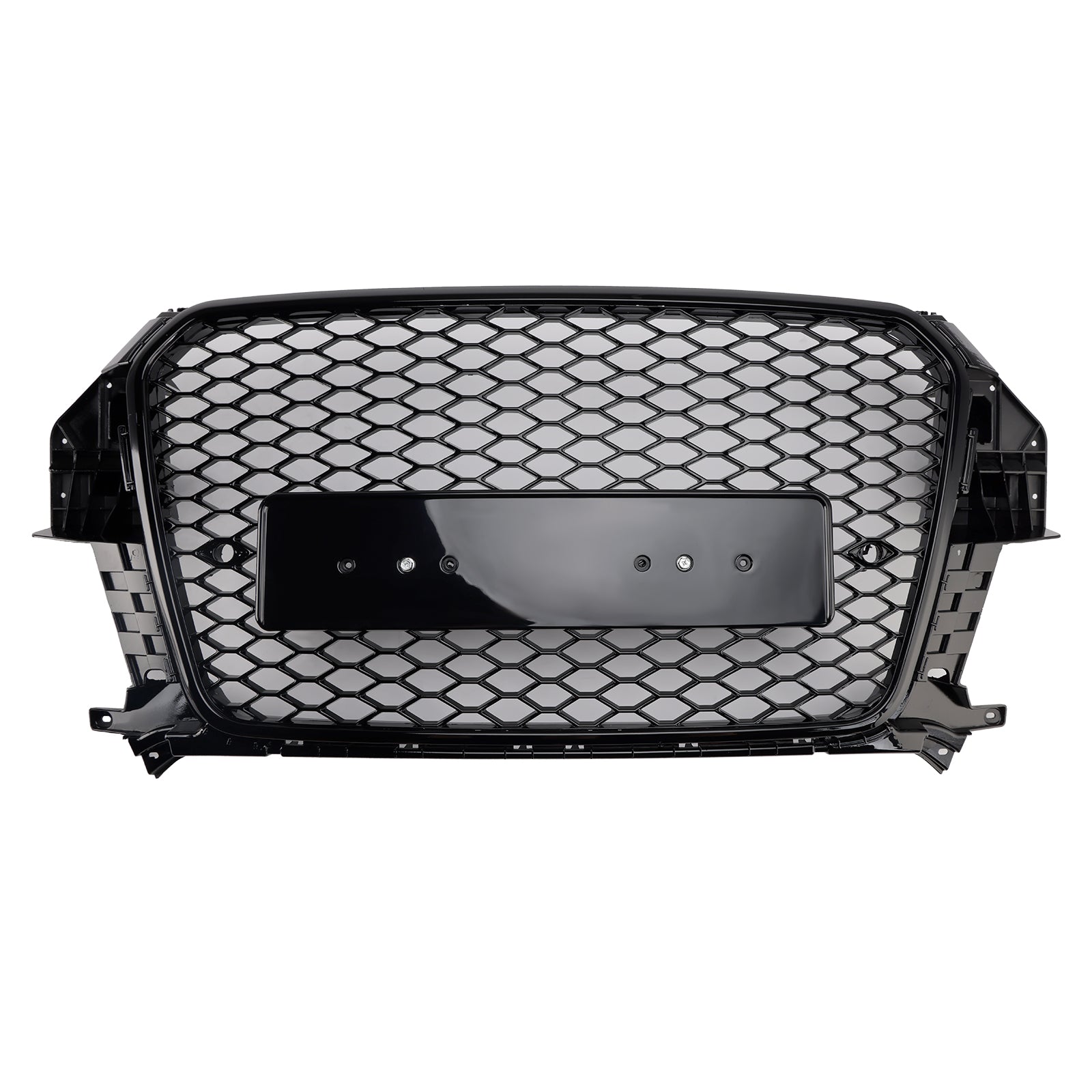 RSQ3 Style Front Honeycomb Mesh Grille Pour Audi Q3 2011-2015 Gloss Black