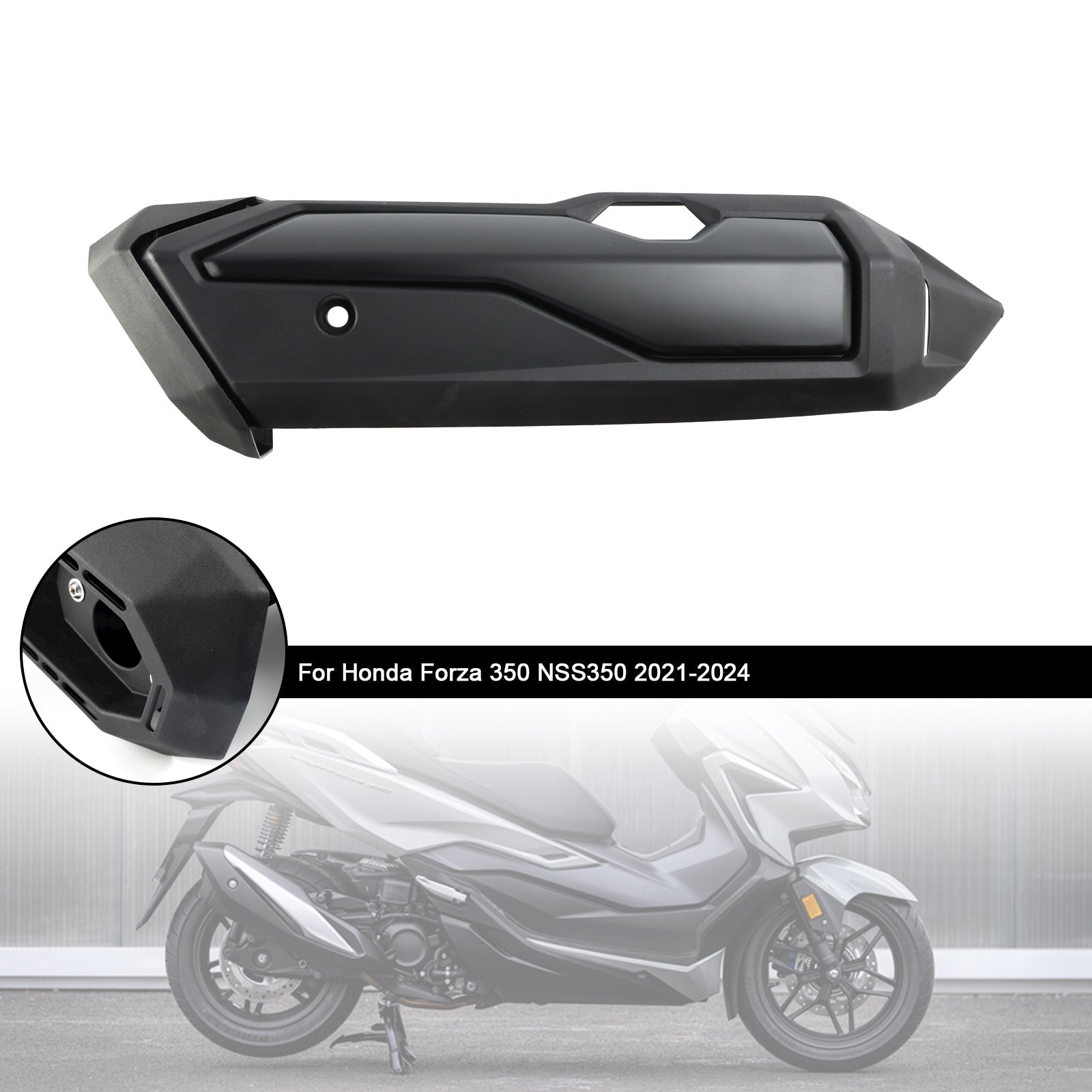 Coque de protection du bouclier thermique du tuyau d';échappement Honda Forza 350 NSS350 2021-2024