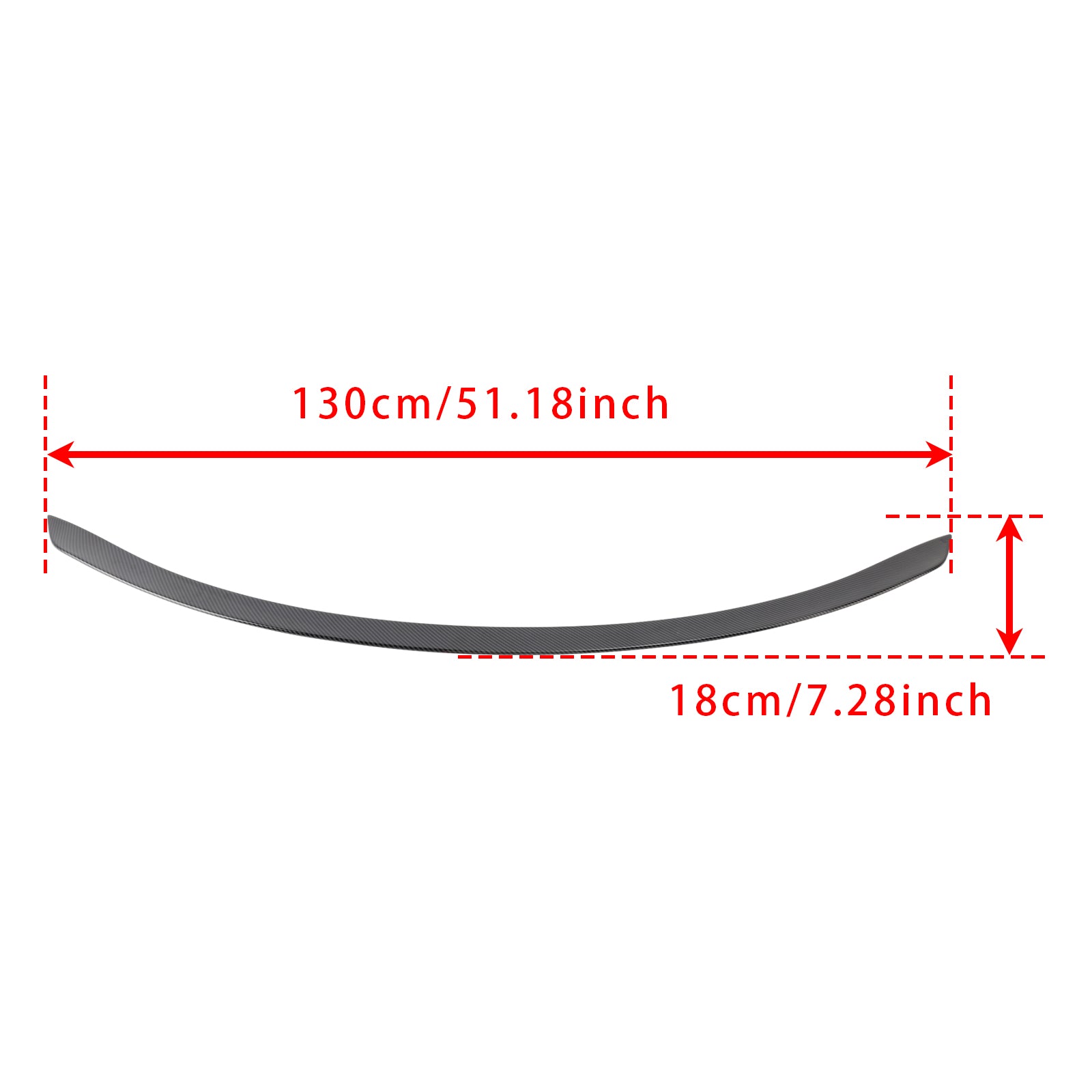 Spoiler posteriore in fibra di carbonio per Benz W206 C63S 2022-2024