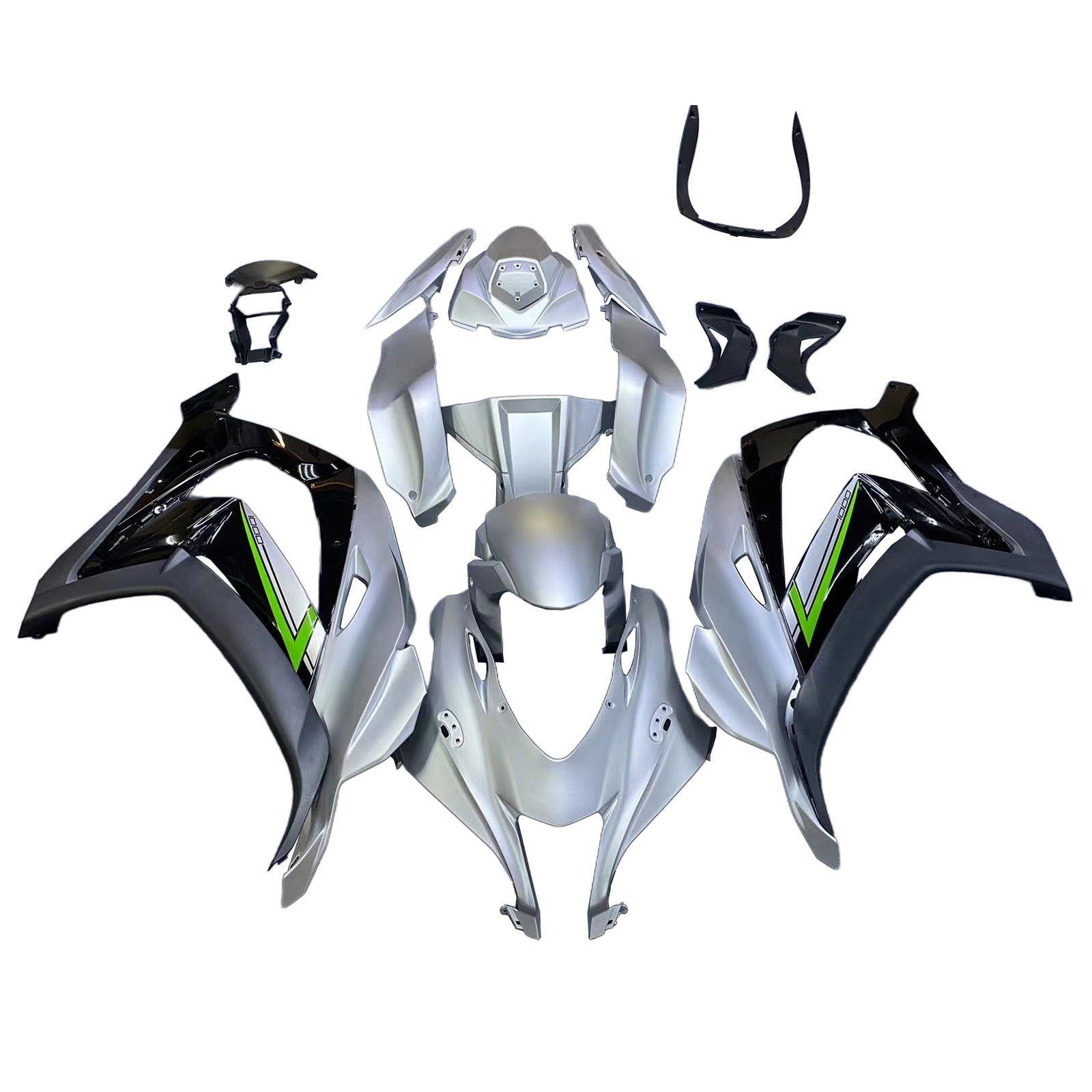 Kit de carénage en plastique ABS injecté compatible avec Kawasaki ZX10R 2016-2020