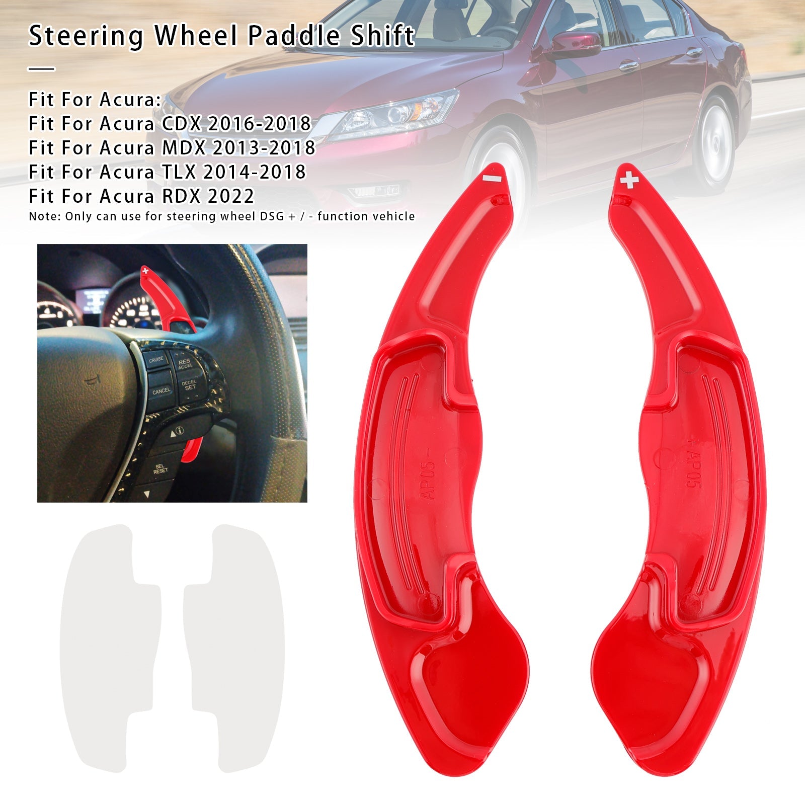 Pallet di cambio di velocità al volante per Acura RDX MDX CDX TLX 13-18