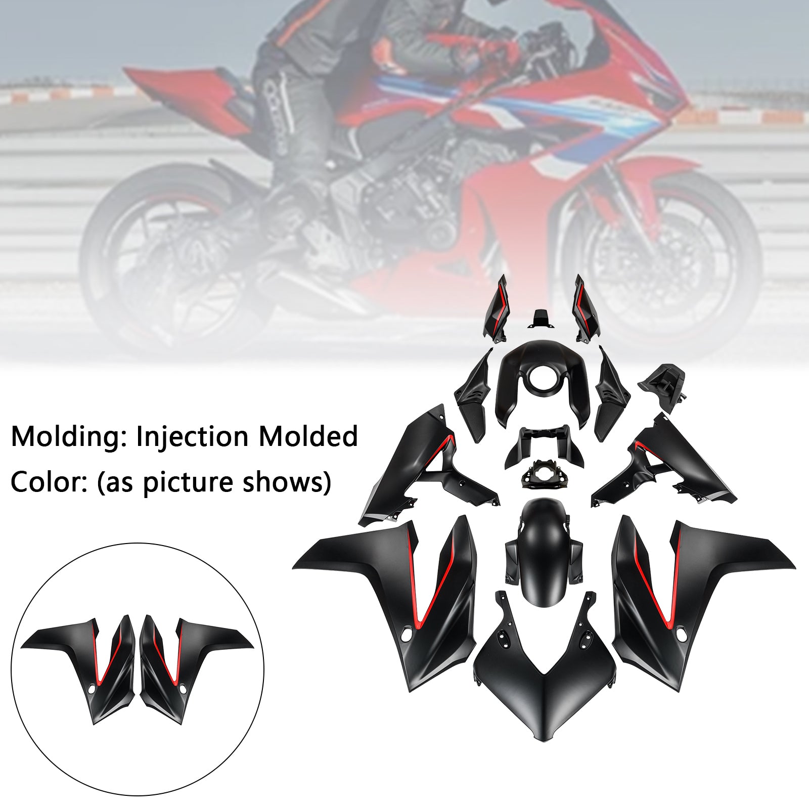 Kit de carénage en plastique ABS pour Honda CBR650R 2024-2025