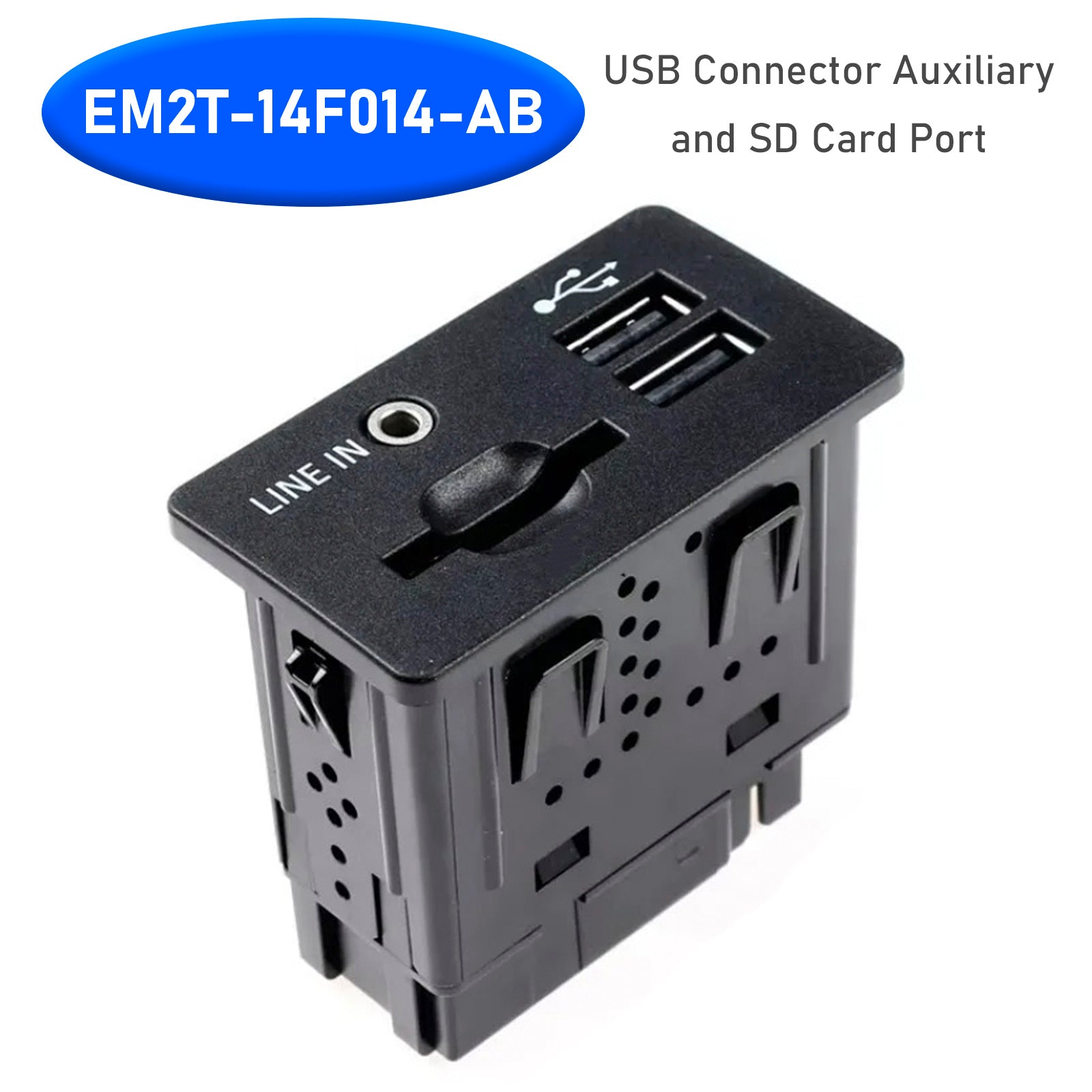 Ford Edge 2016 : conector USB mundial Sharp, puerto auxiliar y tarjeta SD EM2T-14F014-ABB