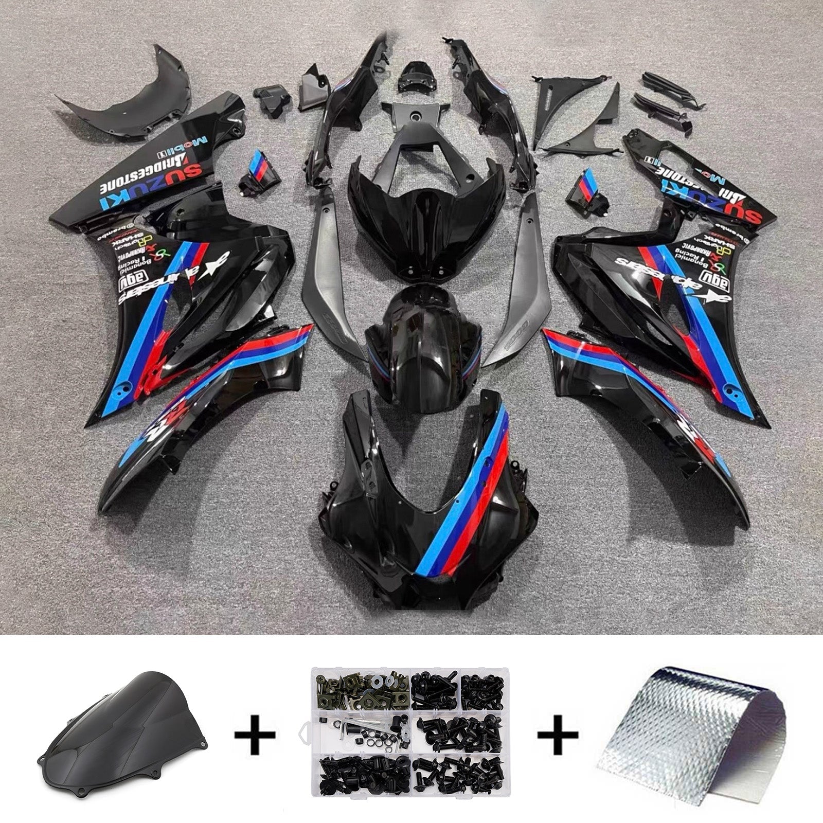 Kit de carénage injecté en plastique ABS pour Suzuki GSXR1000 2017-2025 K17