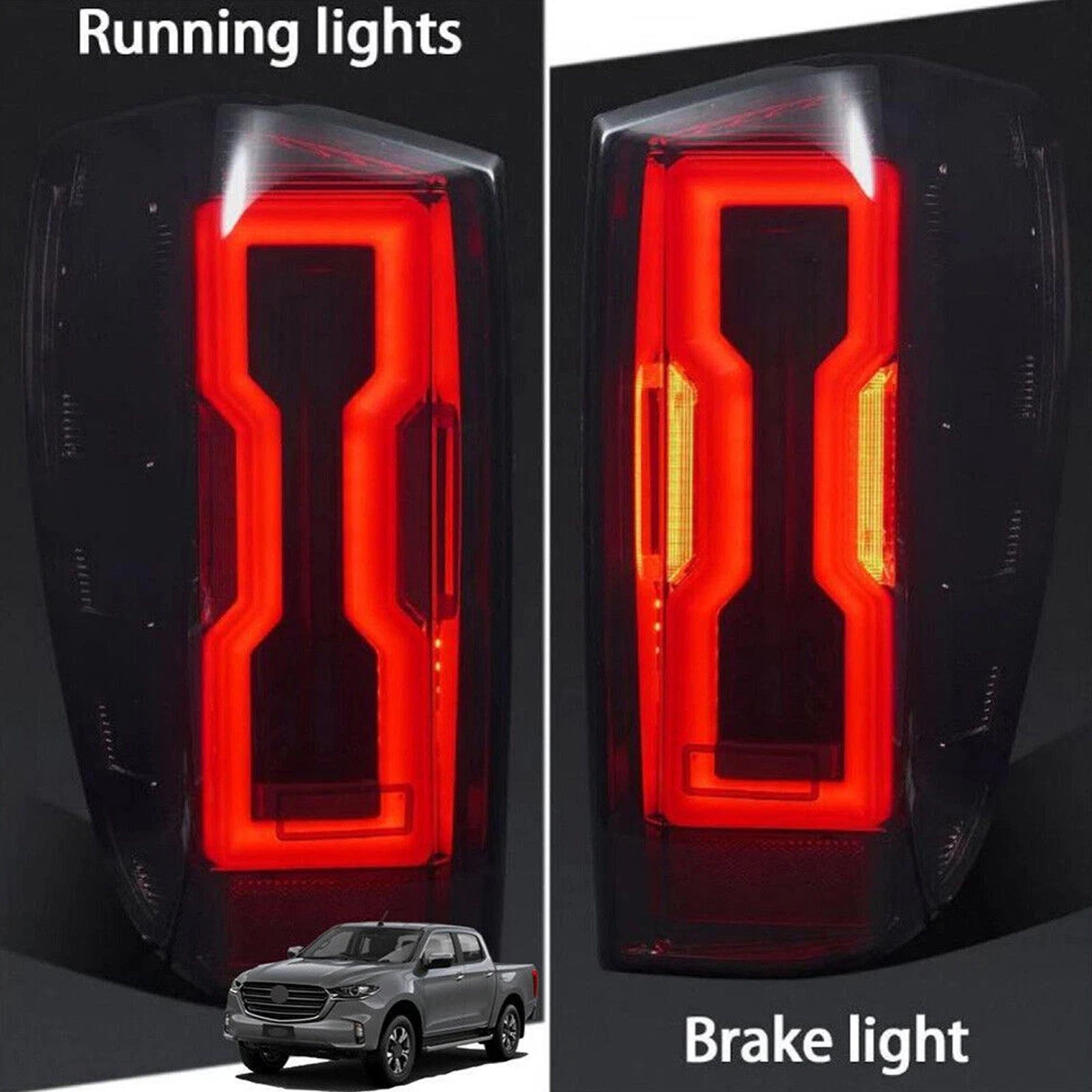 Ensemble de feux arrière à DEL gauche et droit pour Mazda BT50 2020-2023