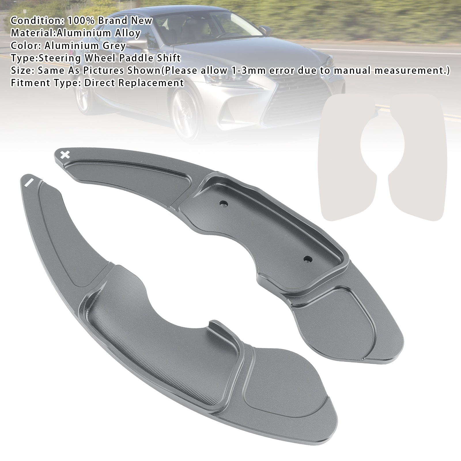 Extensions de palettes de changement de vitesse au volant pour Lexus IS RC RCF NX