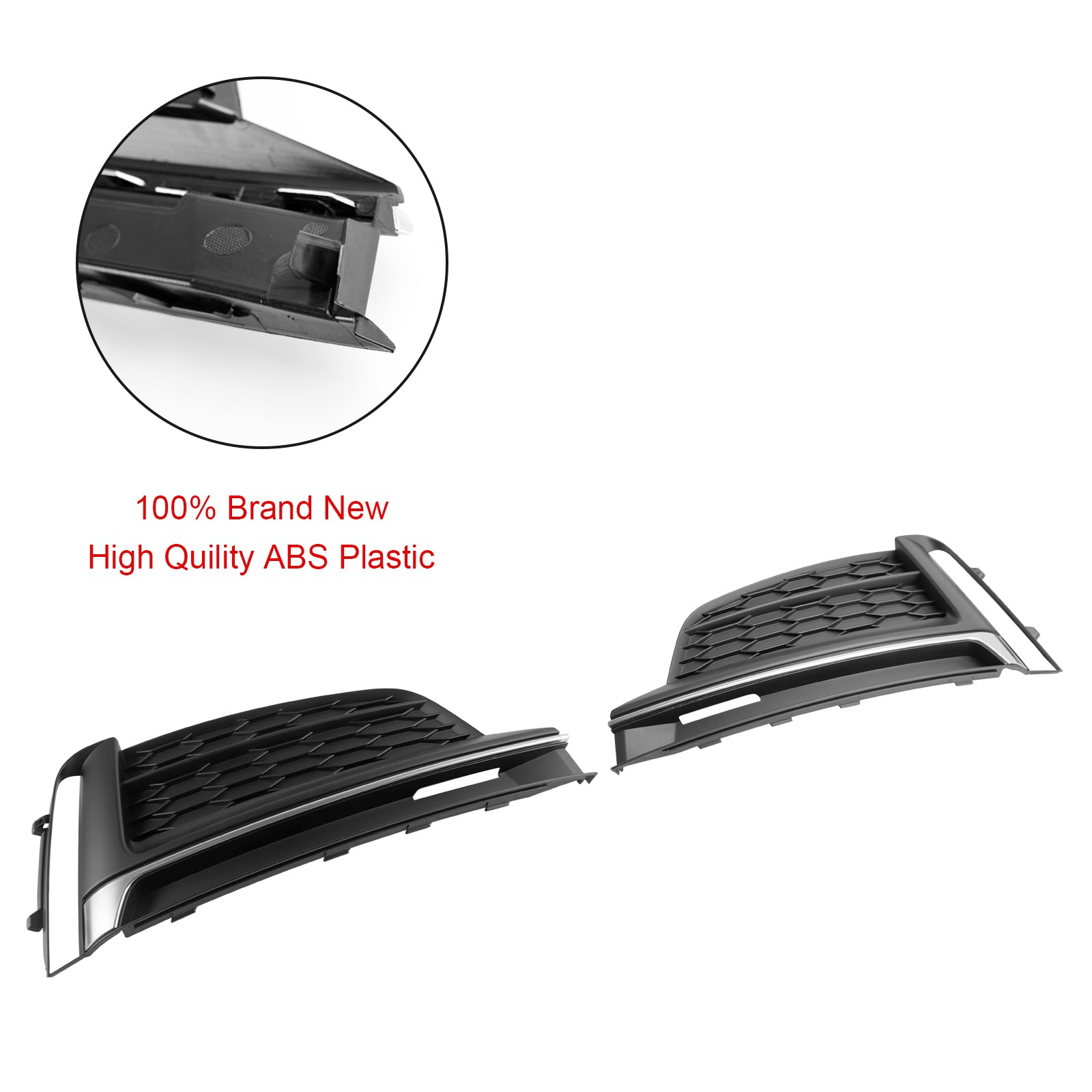 2 stks voor bumper mist lichte hoes trim voor Audi A5 S-Line S5 2018-2019