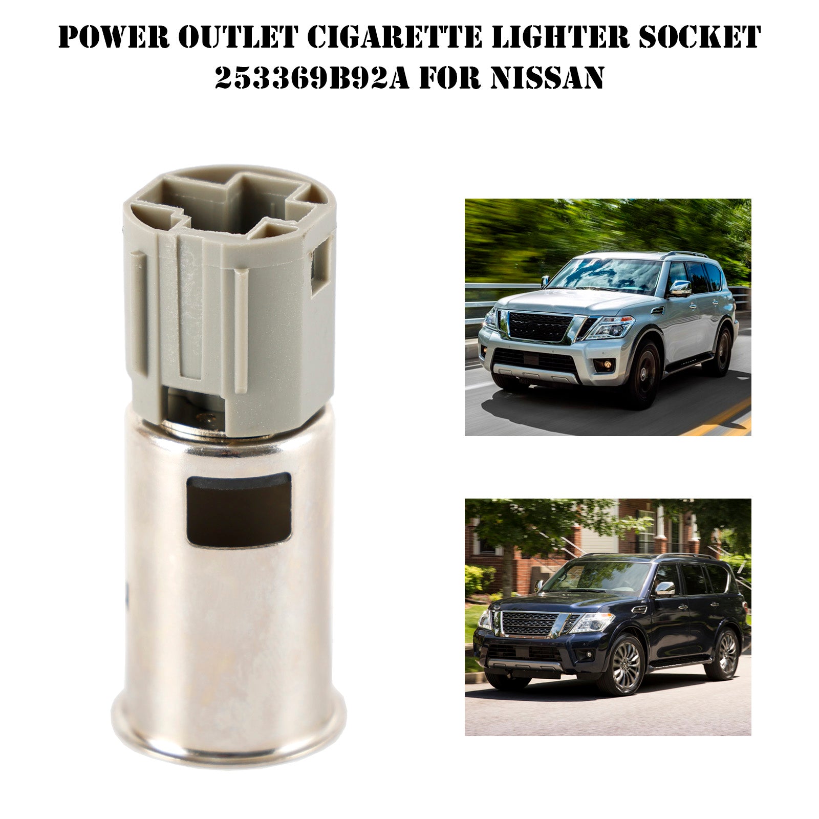 Power Outlet Cigarette Lighter Socket 253369B92A pour Nissan