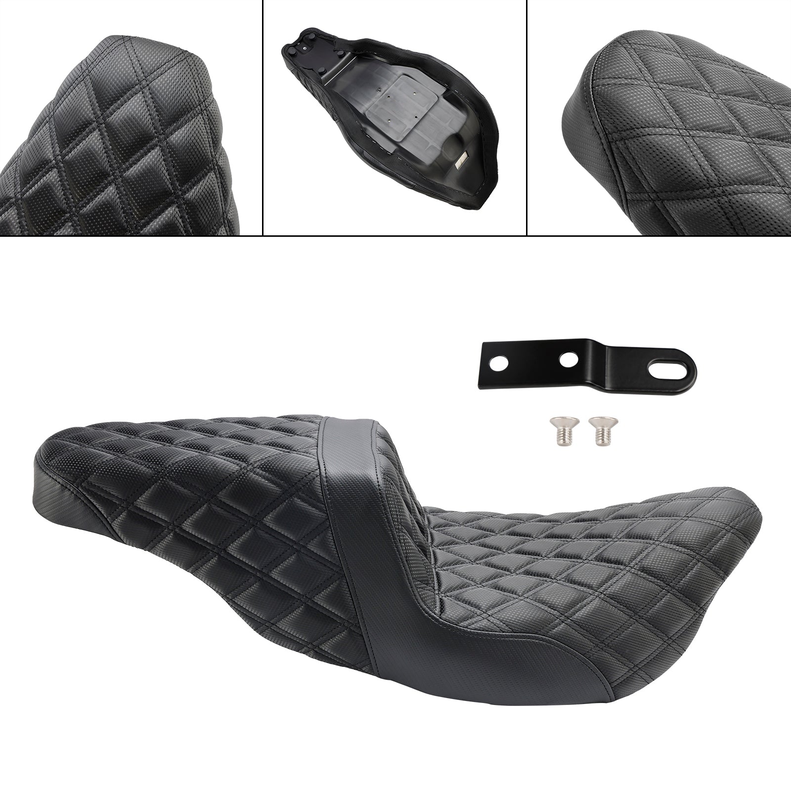 Screamin 'Eagle Road King FLHRSE4 2008 : asiento del pasajero del conductor y delantero/trasero, negro
