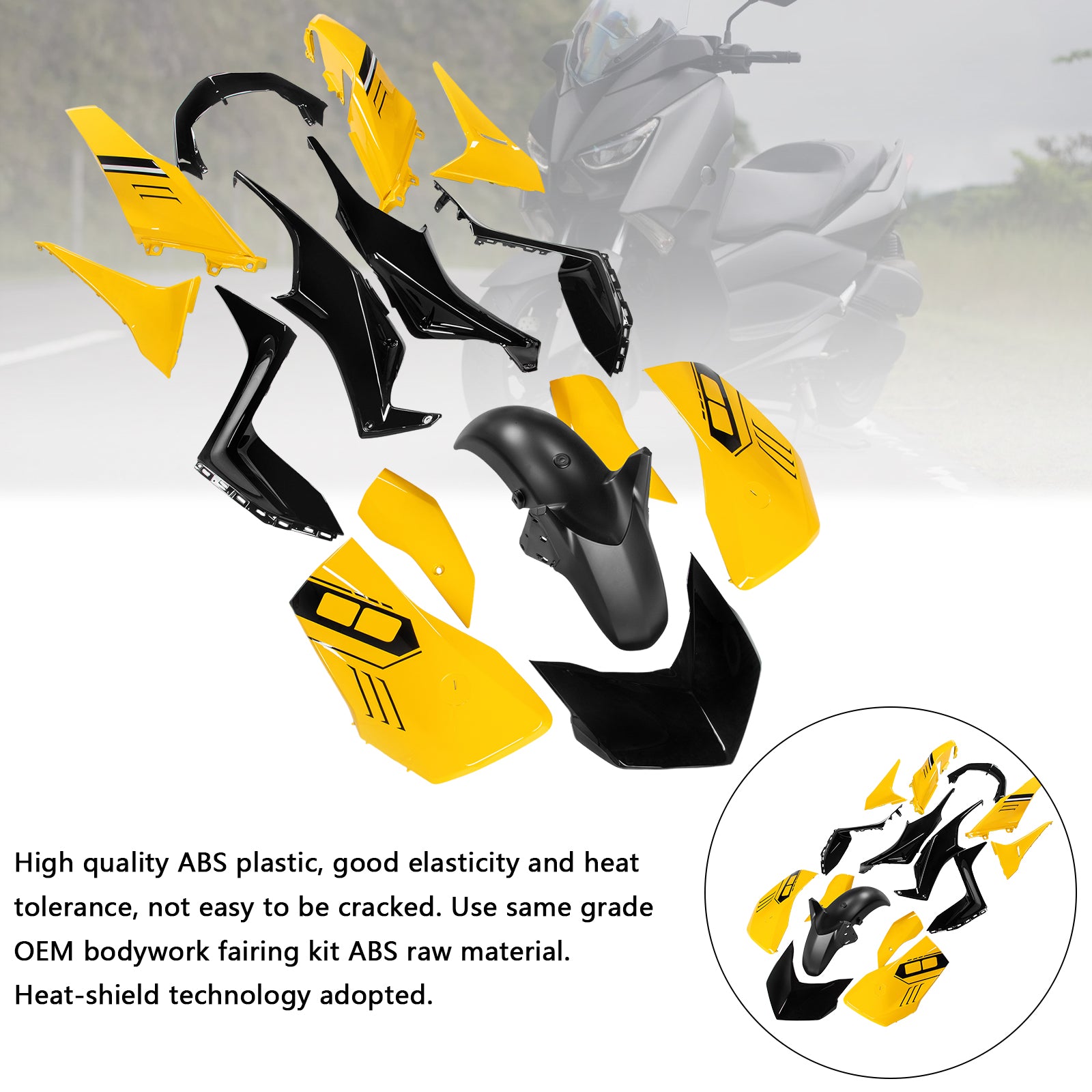Kit de carénage de carrosserie ABS par injection pour Yamaha X-MAX 300 XMAX 2023-2024
