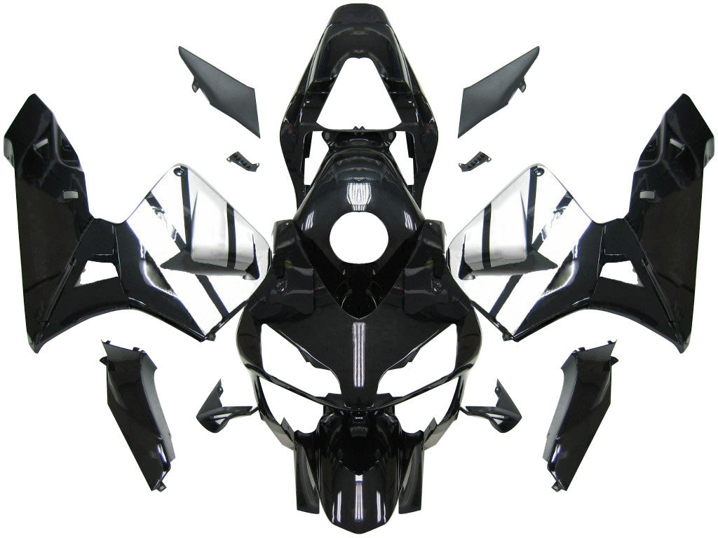 Kit de carénage en plastique ABS pour Honda CBR600RR 2003-2004 gris et blanc