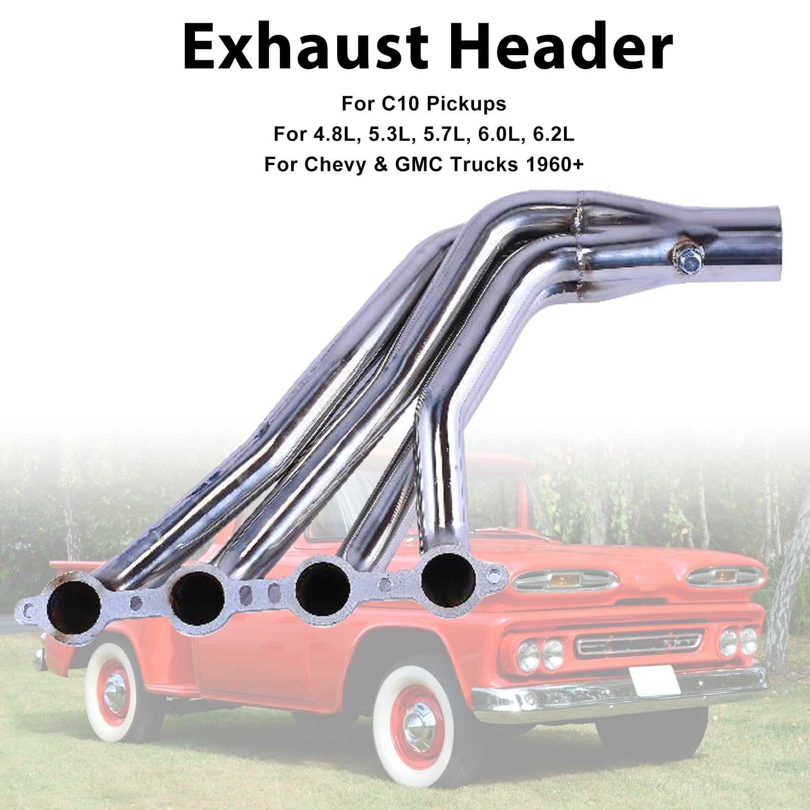 Verzamelaar van&LS2 LS3 Uitlaat voor Chevy C10 LS LS1 LS6, 1-7/8 lange buis