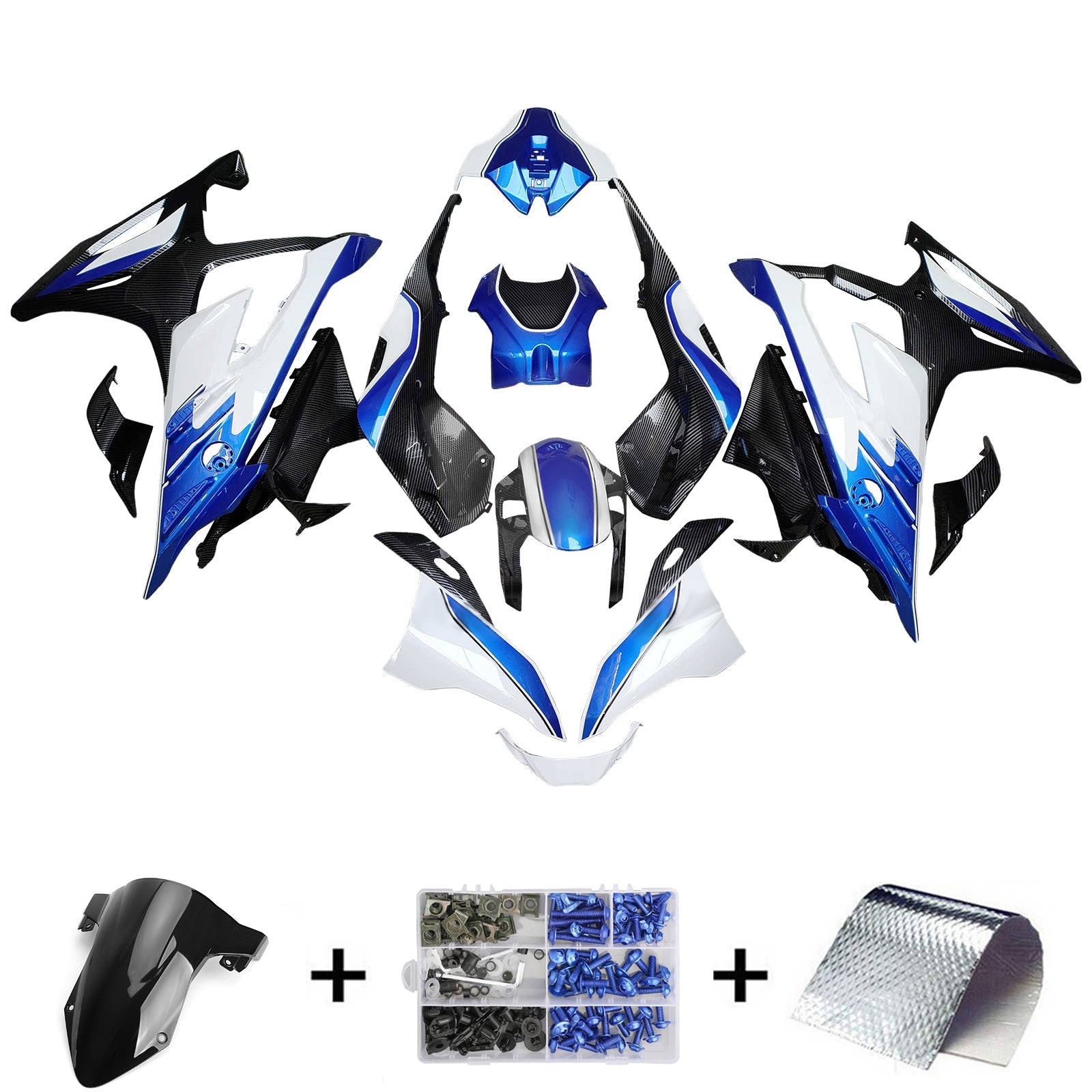 Kit de carénage d'injection pour BMW S1000RR 2023-2024 Carrosserie Plastique ABS