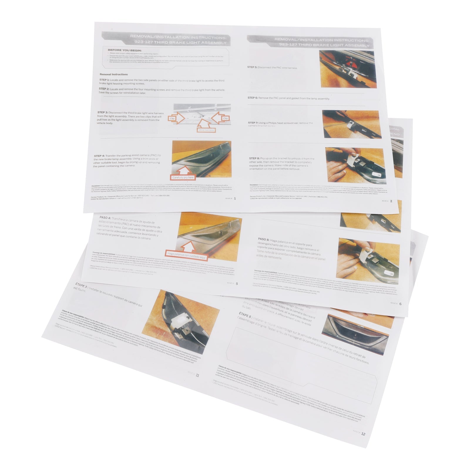 923-127 Ford Transit 150 250 350HD 18-2019 Punainen kolmas palopysäkki