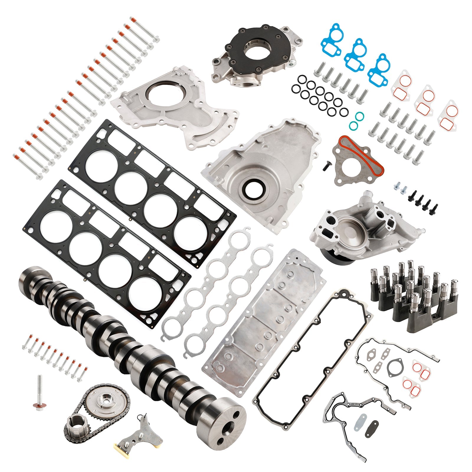 Kit de poussoir d'arbre à cames DOD NON AFM avec couvercle de vallée 12646386 12499225 pour CHEVROLET TRAILBLAZER 5,3 L 5 328 CC 325 CID V8 OHV 2006-2008