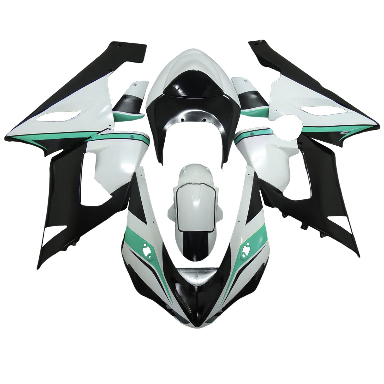 Kit de carénage par injection, carrosserie en plastique ABS pour Kawasaki ZX6R 636 2005-2006