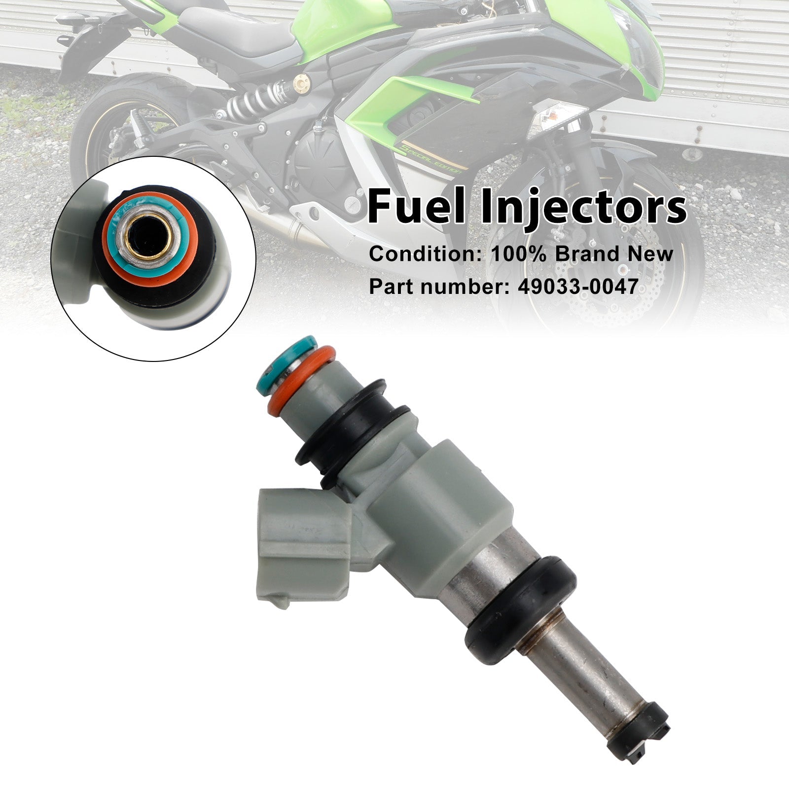 Iniettori carburante 49033-0047 per Kawasaki Ninja 400 18-24 Eliminatore Z500 NINJA 500