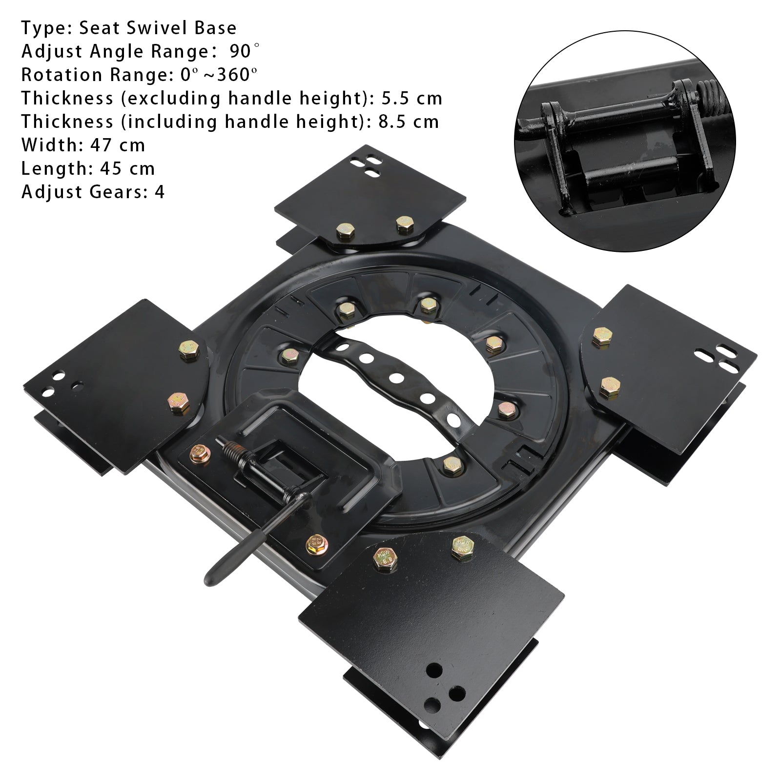 Base pivotante et plateau tournant pour siège de VW T5/T6 (à partir de 2003)