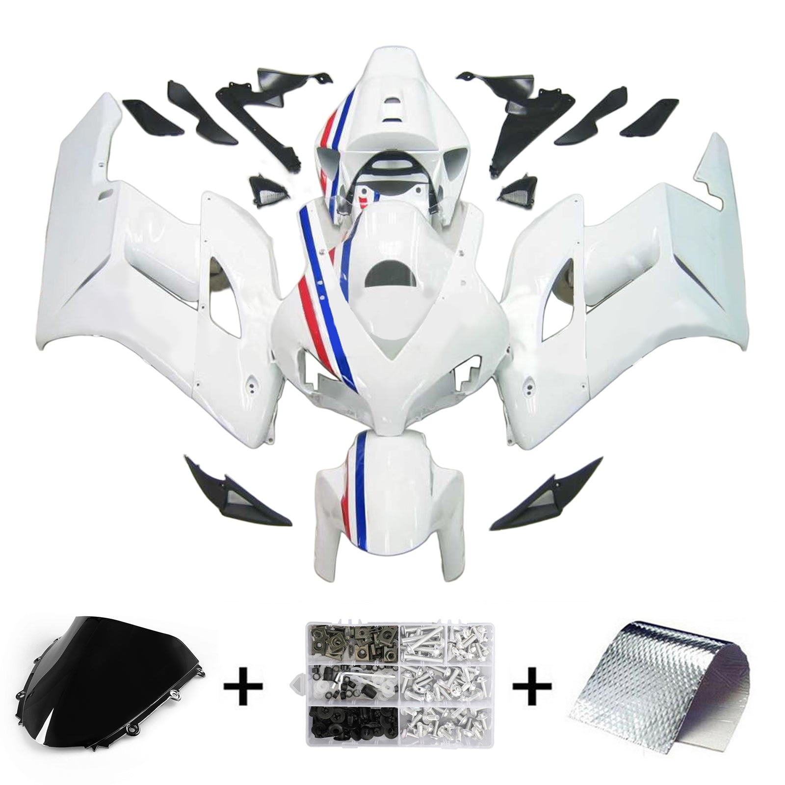 Kit de carenado de inyección, carrocería de plástico ABS para Honda CBR1000RR 2004-2005
