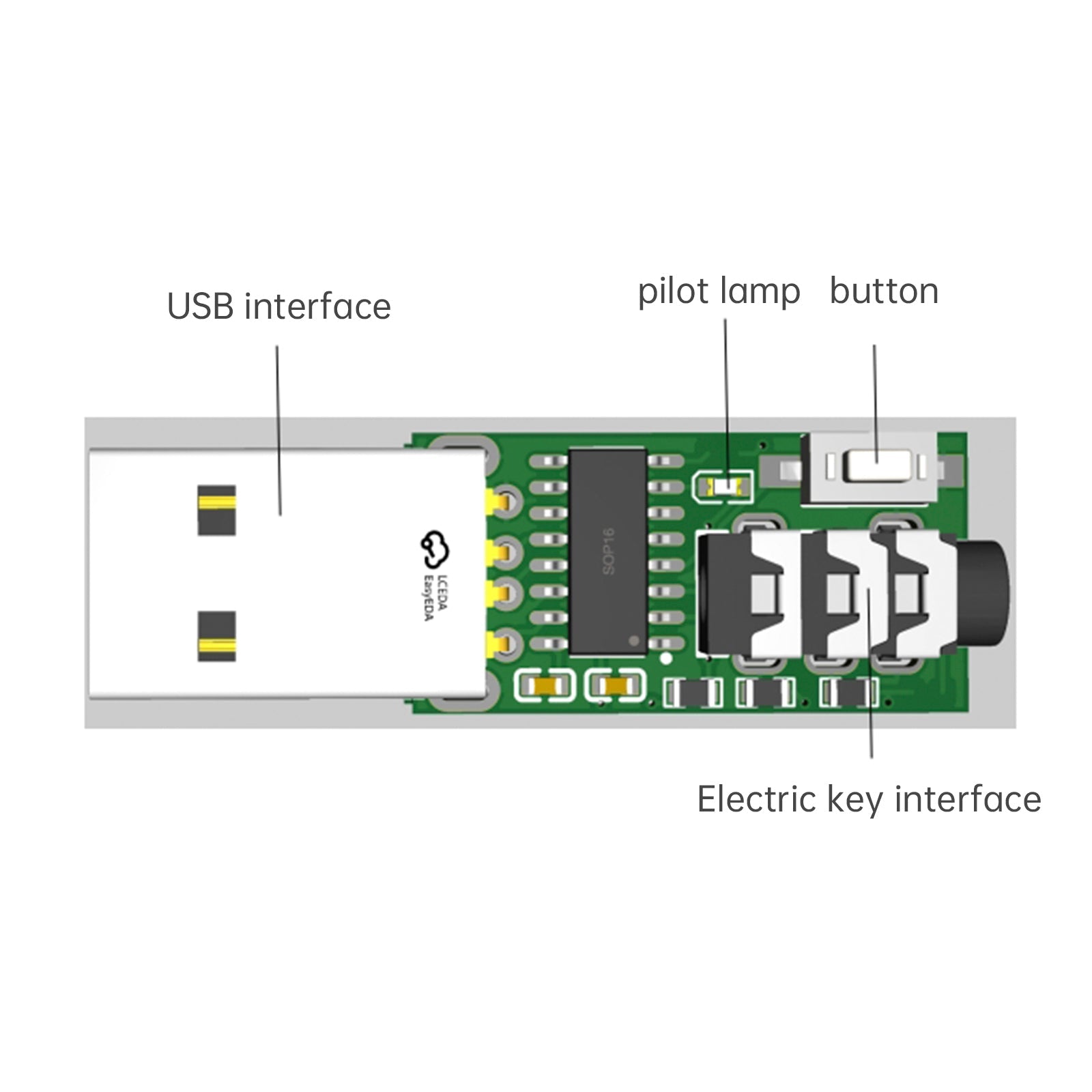 Wielofunkcyjny interfejs USB CW trener Vband Mcode Trainer Connection