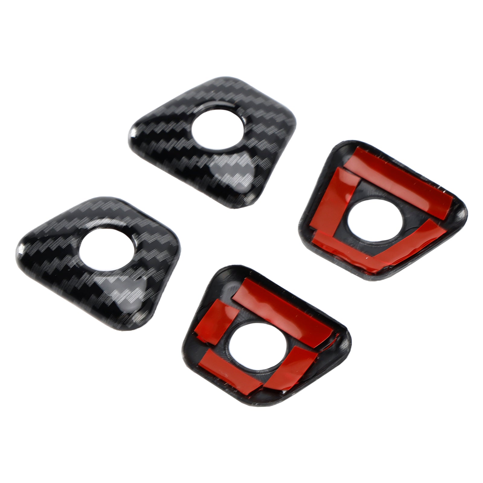 Garniture de cadre de verrouillage de porte intérieure en fibre de carbone pour BMW Série 5 G30 2018-2022