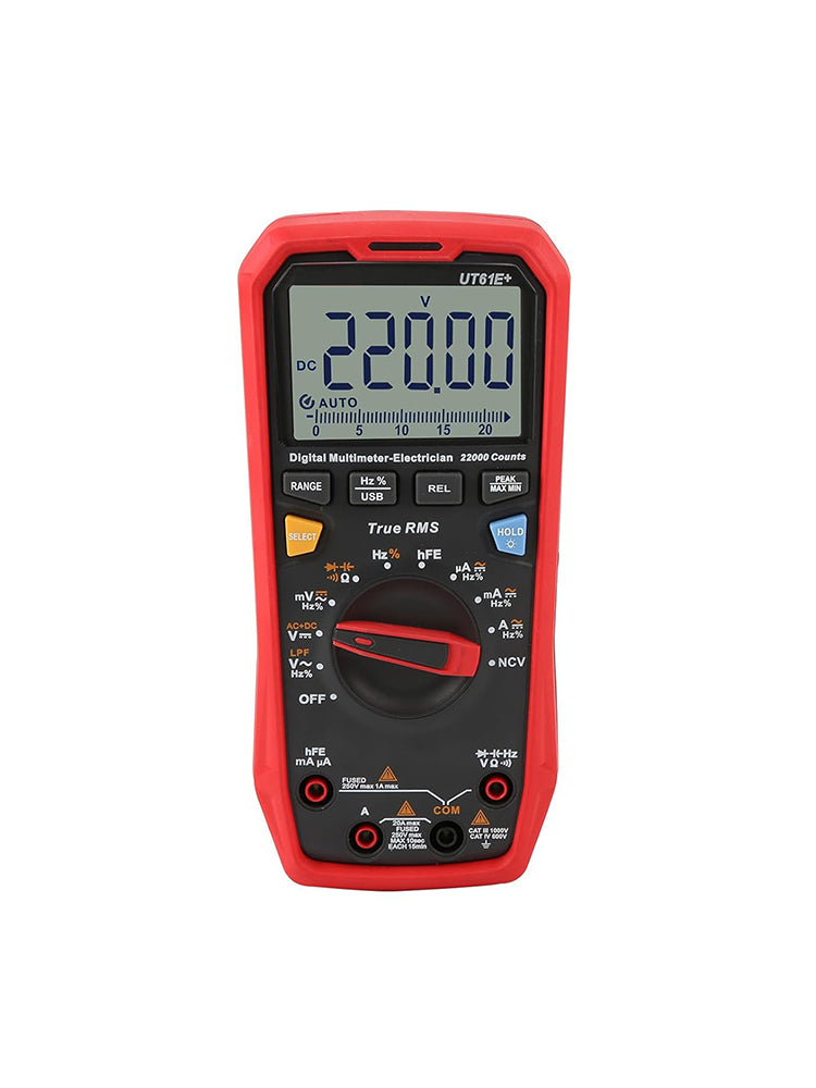 Multimètres numériques UT61E+ AC/DC à sélection automatique de gamme
