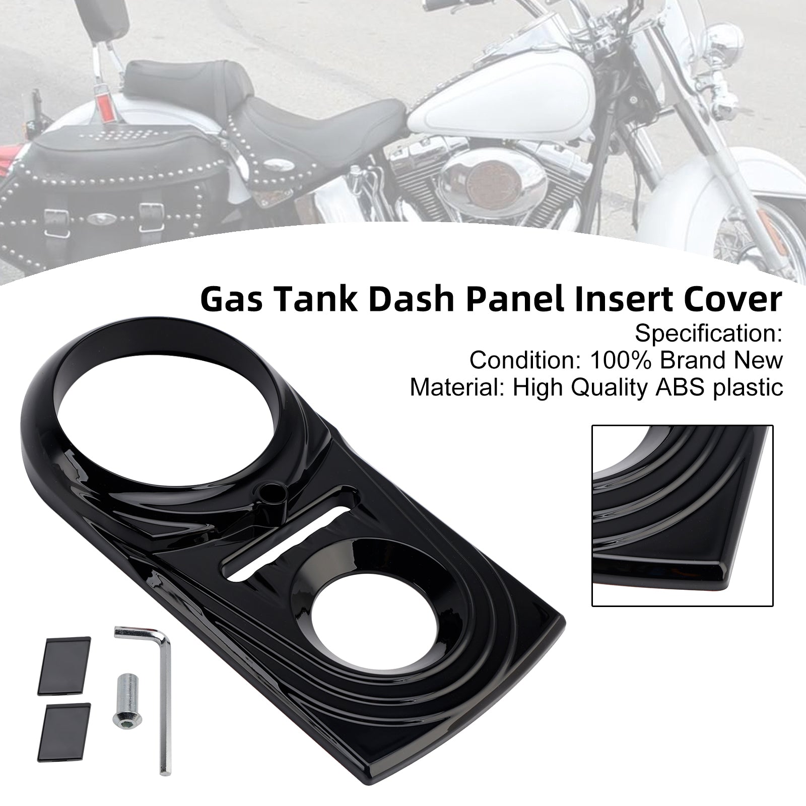 Cache de tableau de bord pour réservoir d'essence de Softail FLSTC FXST Street Glide