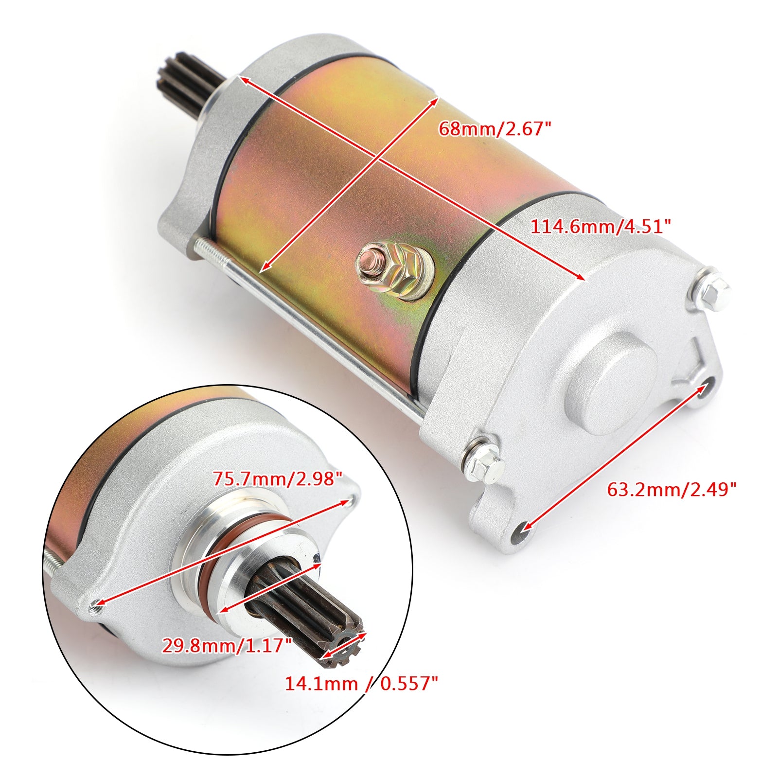 Démarreur pour CF-Moto CForce 400 500 S UForce 600 Touring ZForce 500 2016-2023