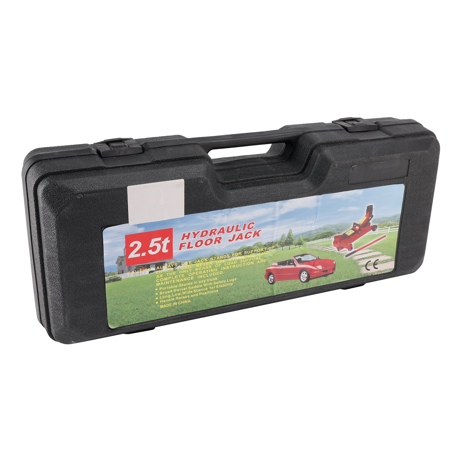 Cric da pavimento a basso profilo da 2,5 tonnellate (5) 500 libbre), intervallo di sollevamento da 3,35 a 14,17 pollici