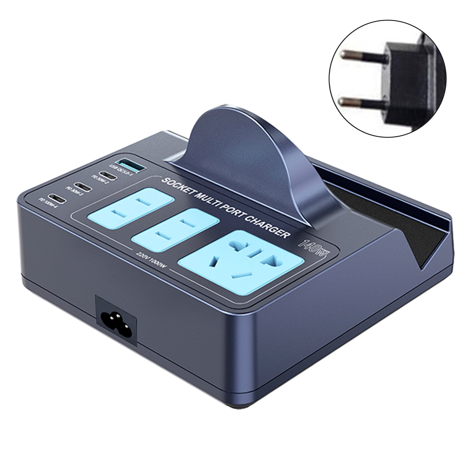 Caricatore wireless intelligente 140 W, PD100 WIENT PD100 W, per laptop, QC, telefono cellulare, presa UE