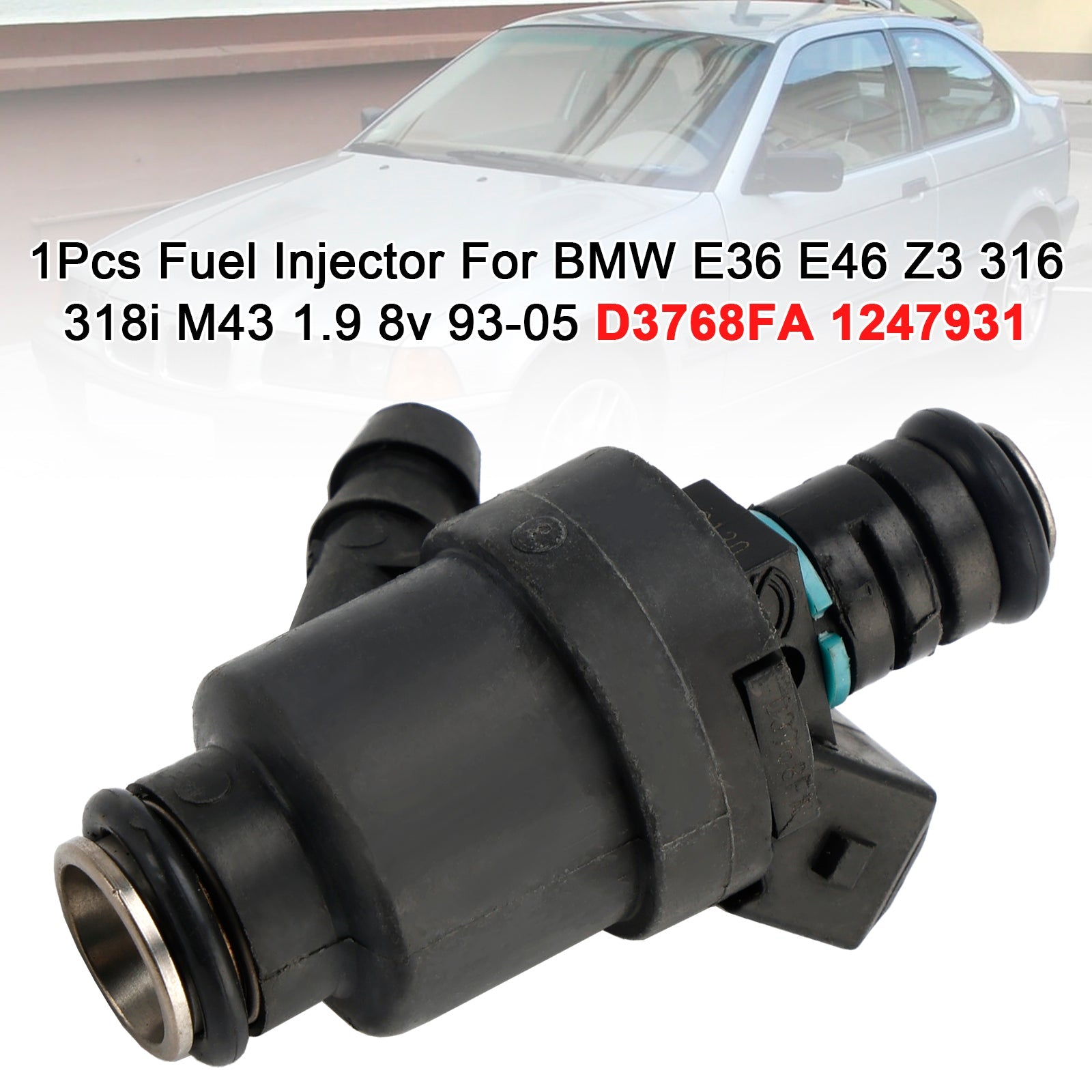 1 injecteur de carburant pour BMW E36 E46 Z3 316 318i M43 1.9 8v 93-05 D3768FA 1247931
