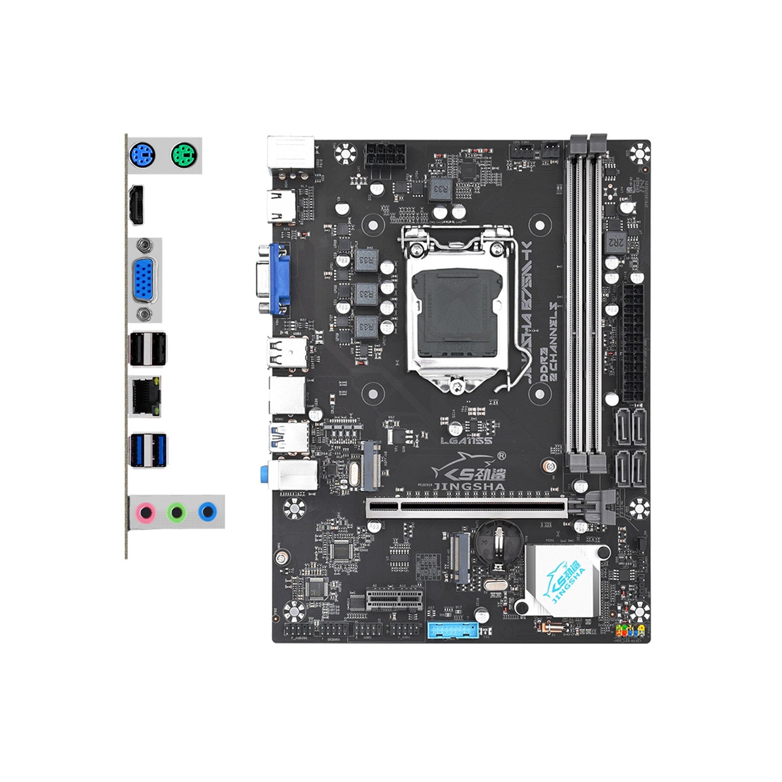 Carte mère B75M-K pour ordinateur de bureau, carte réseau Gigabit, mémoire DDR3, LGA-1155, CPU M.2