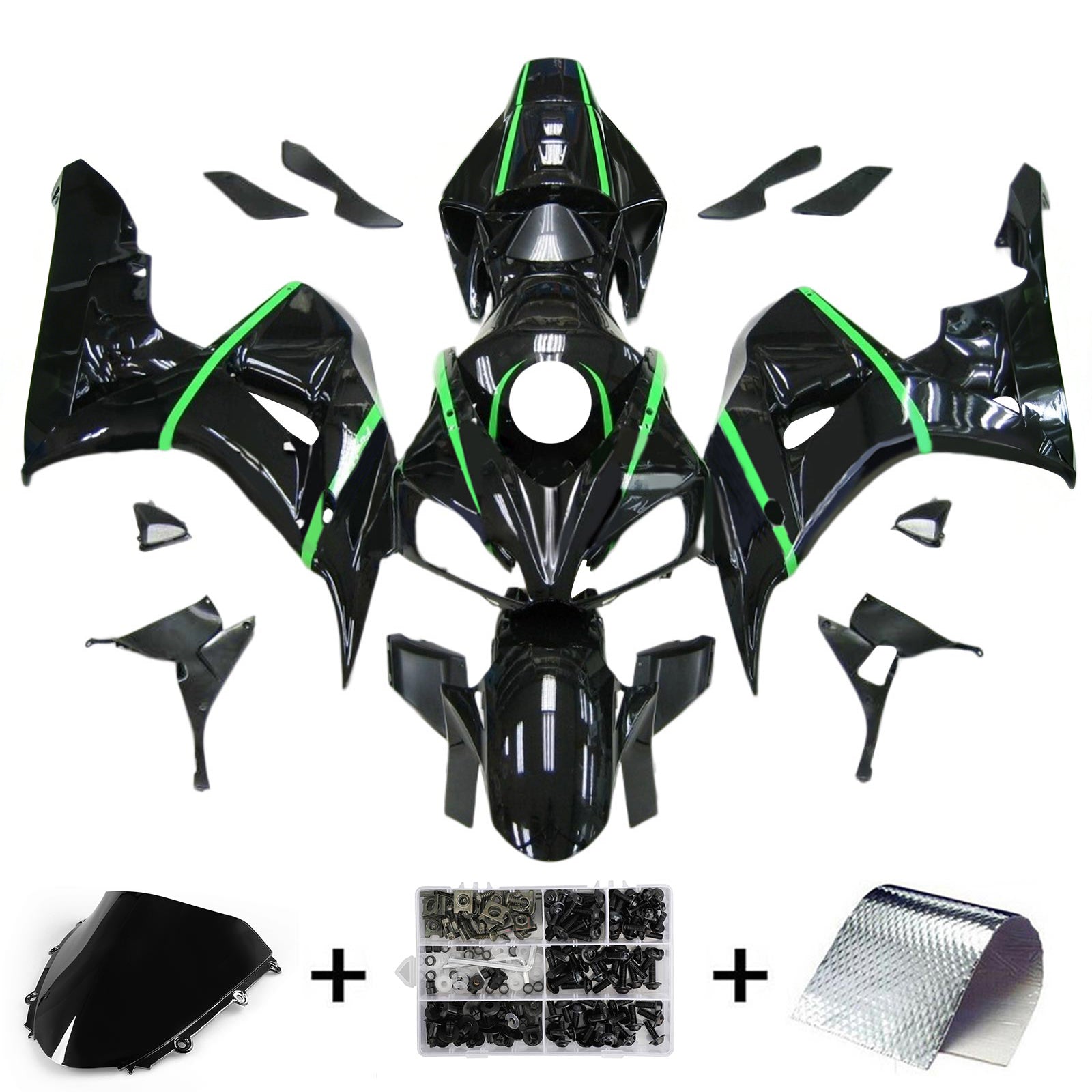 Kit de carénage injecté en plastique ABS pour Honda CBR1000RR 2006-2007