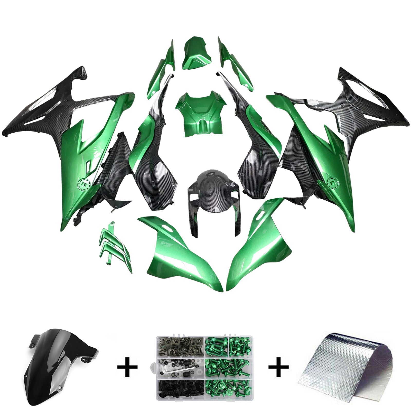 Kit de carénage d'injection pour BMW M1000RR S1000RR 2019-2022 Carrosserie Plastique ABS