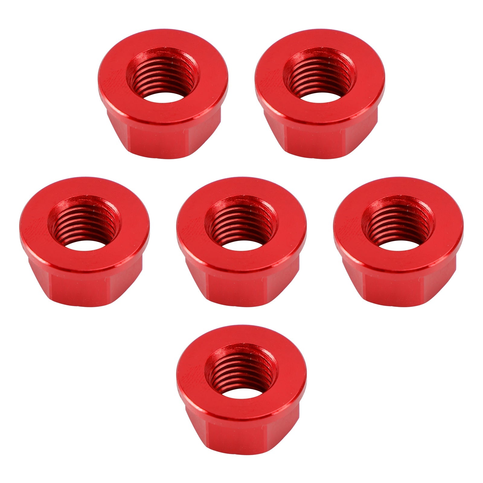 Kit Dado Corona M10x1.25 Rosso per Yamaha YZF-R1 98-14 R3 15-18 YZF-R6 03-21
