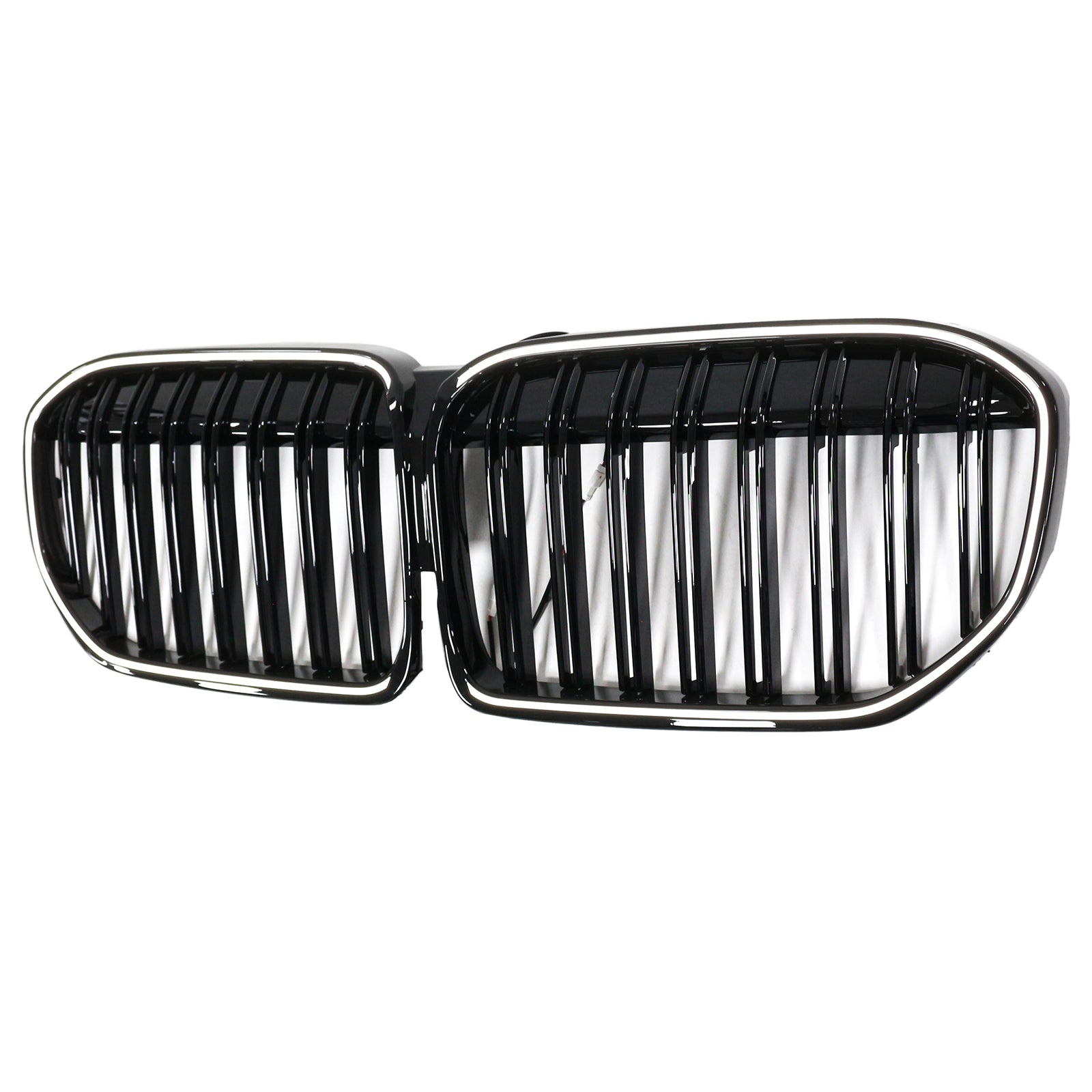 Grille de calandre avant noire brillante à double lamelles pour BMW Série 7 G11 G12 2019-2022
