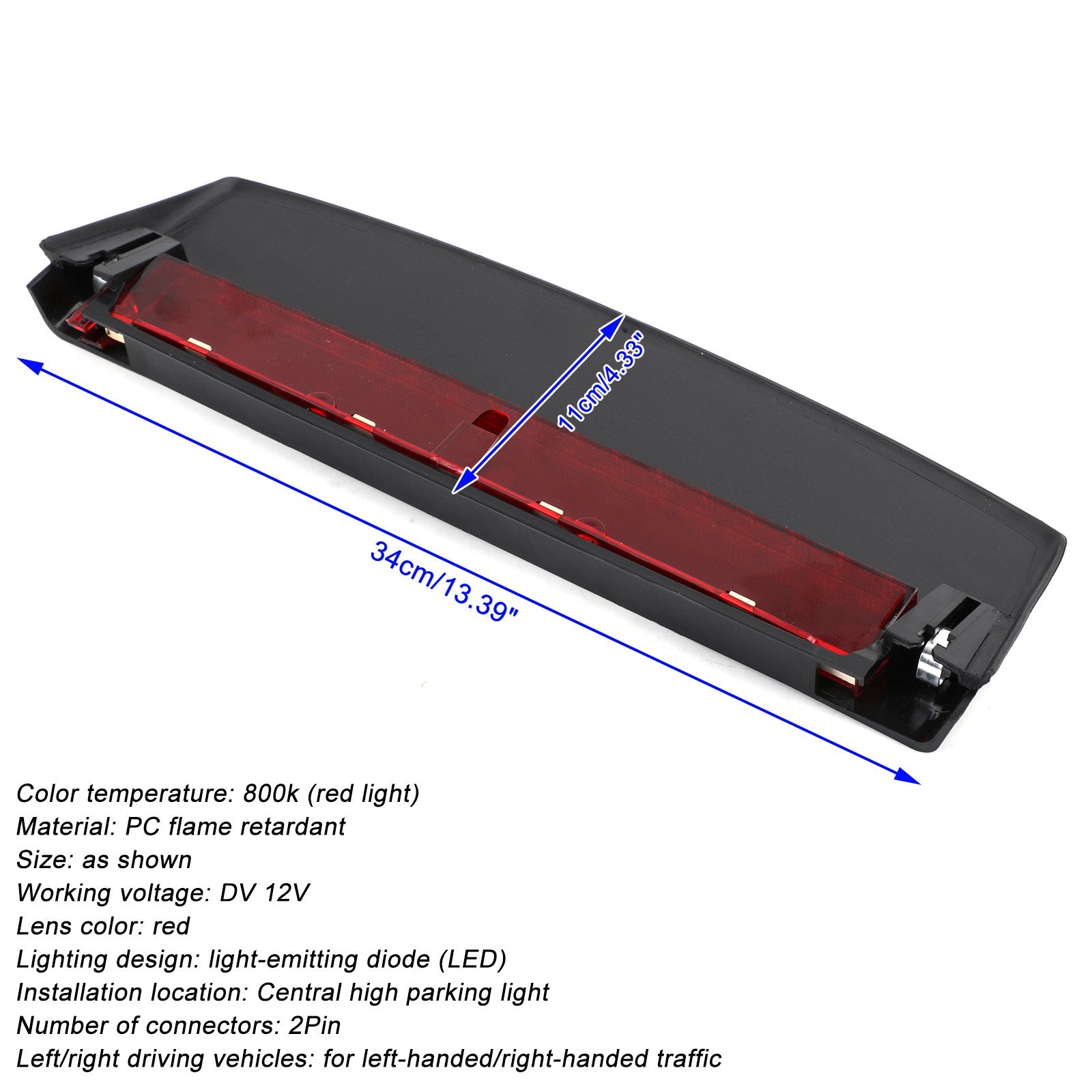 3 zavorna svetilka n ° 8K 5945097 za Audi A4 B8 2008 - 2015