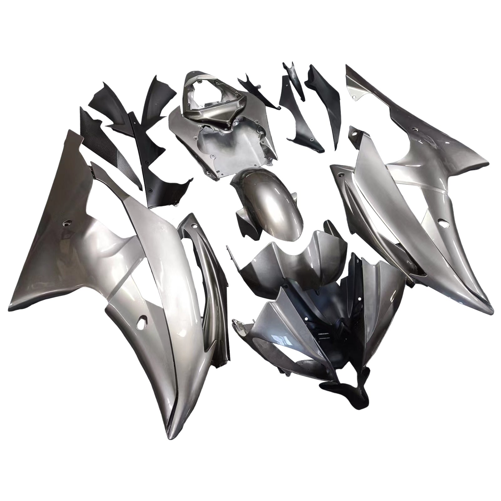 Kit carena iniettata Carrozzeria in plastica ABS compatibile con Yamaha YZF 600 R6 2008-2016