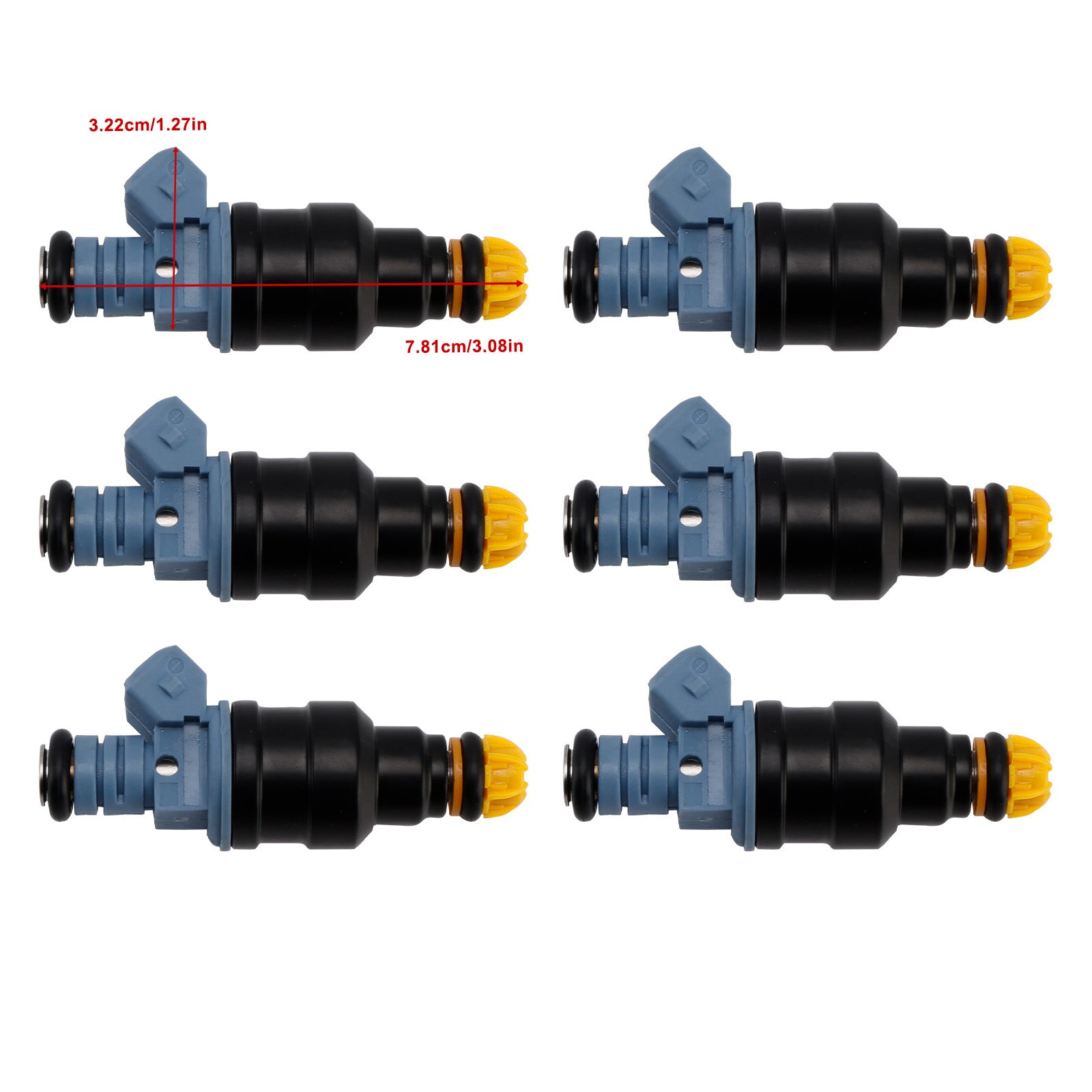 6 Brandstofinjectoren voor BMW 3 Serie E30 E36 2.5L 1.8L 87-97 Ford 0280150715