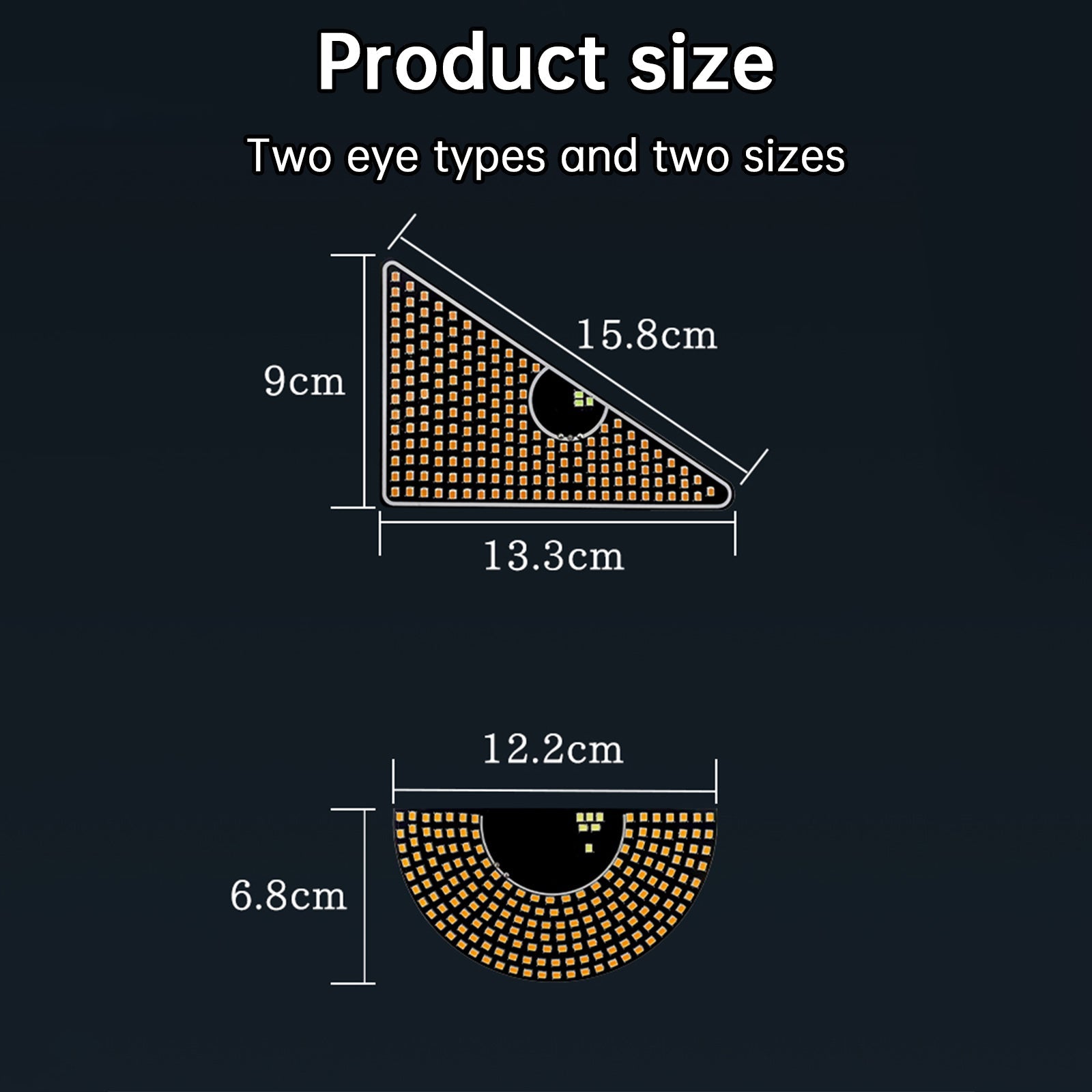 Pantalla LED del diablo&Luz LED dinámica para camión con luz para coche #39;s Eye