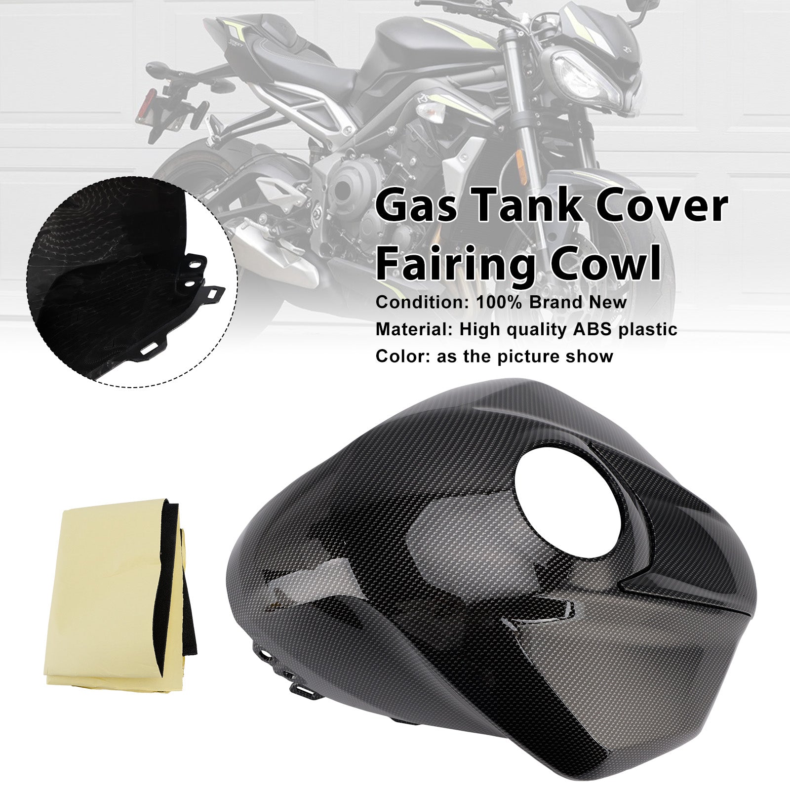 Cache de réservoir d'essence et garniture de carénage pour Street Triple 765 R/RS 2023-2025