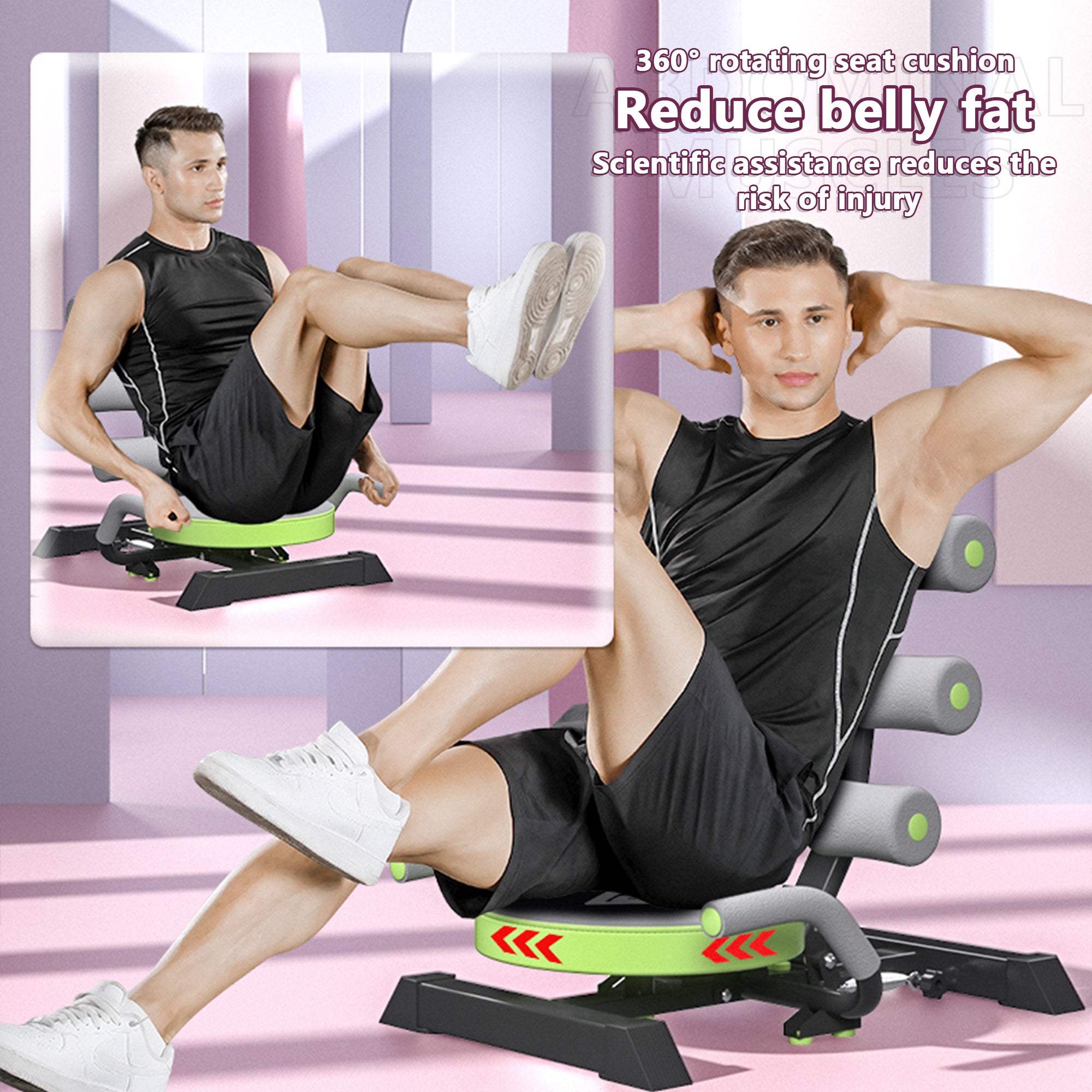 Crunch Fitness sit-up portatile macchina addominale
