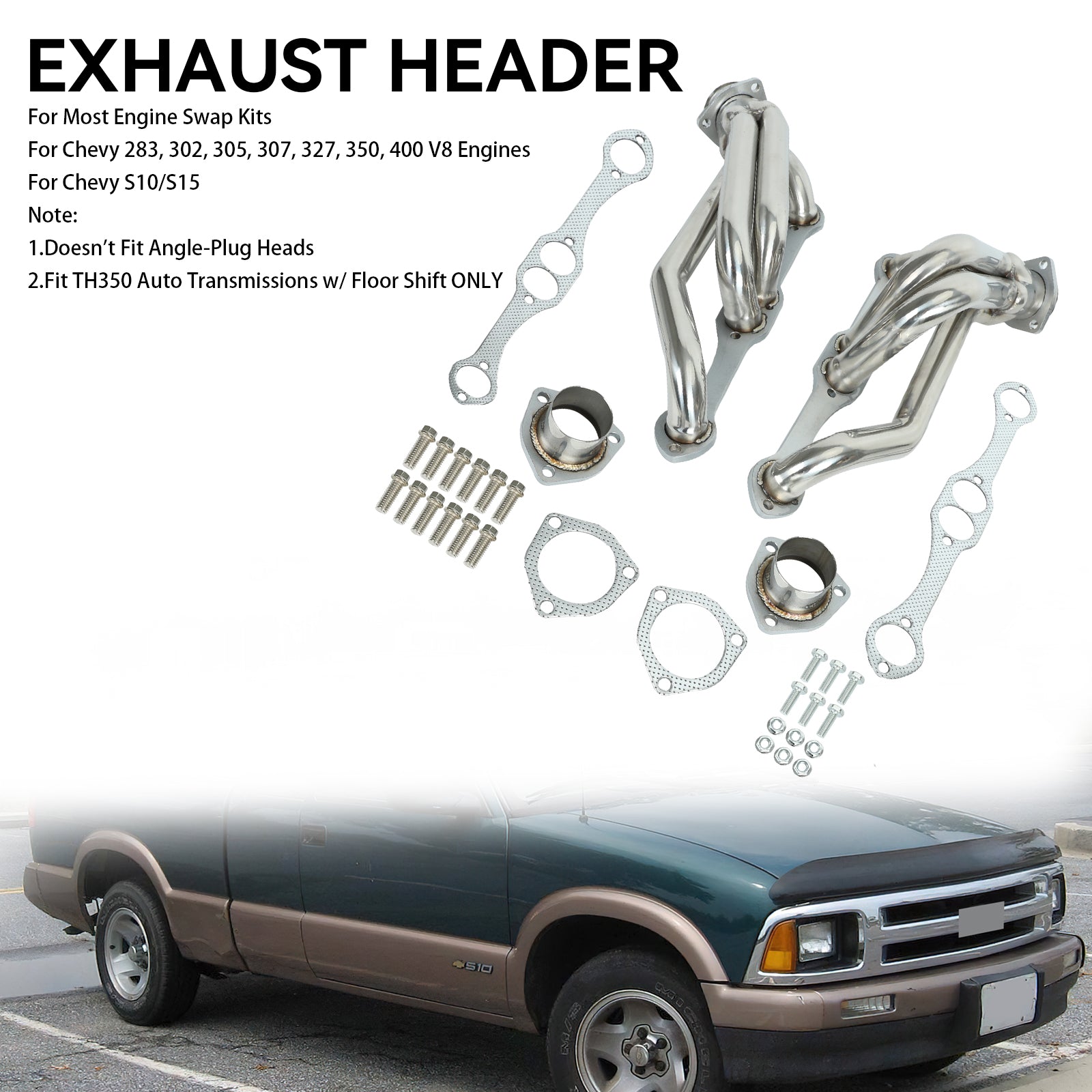 Kolektorów wydechowych dla małego bloku V8 Chevrolet S10/S15